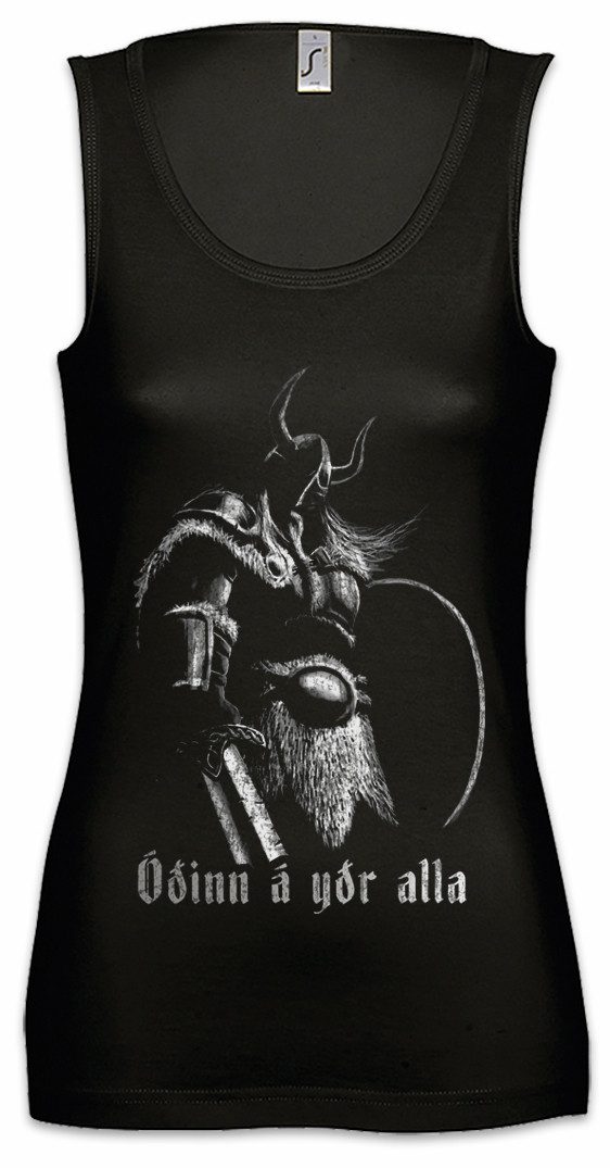 Urban Backwoods Tanktop Viking Battlecry Ärmelloses Damen T-Shirt Wikinger Schlachtruf Odhin Ownes You All