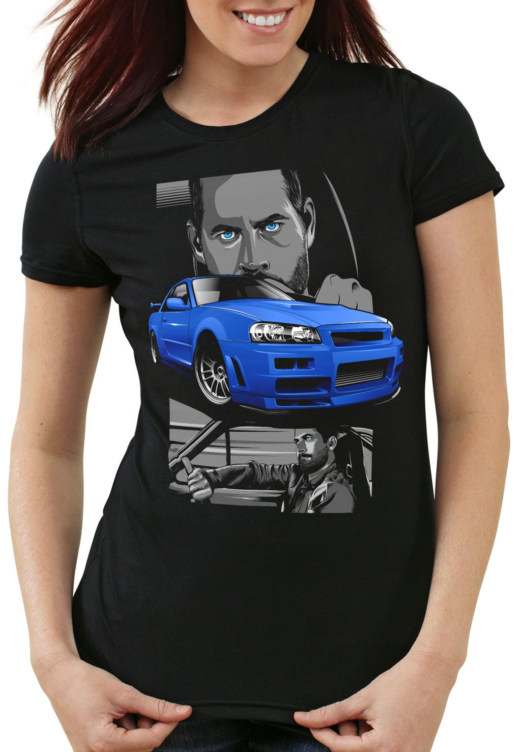 style3 T-Shirt Furious Champion brian oconner autorennen the fast and the furious