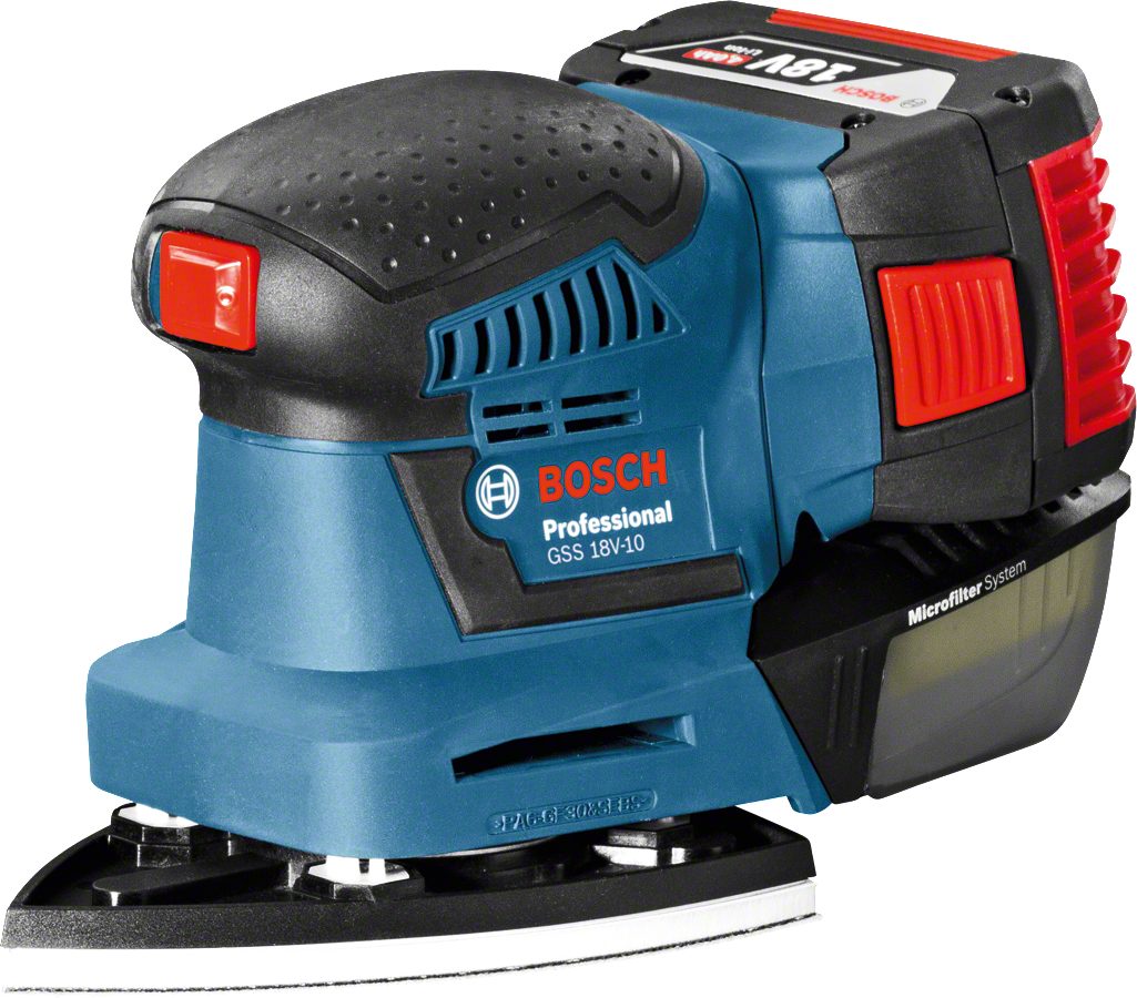 Bosch Professional Akku-Schwingschleifer »GSS 18V-10«, in L-BOXX, ohne Akku, ohne Ladegerät