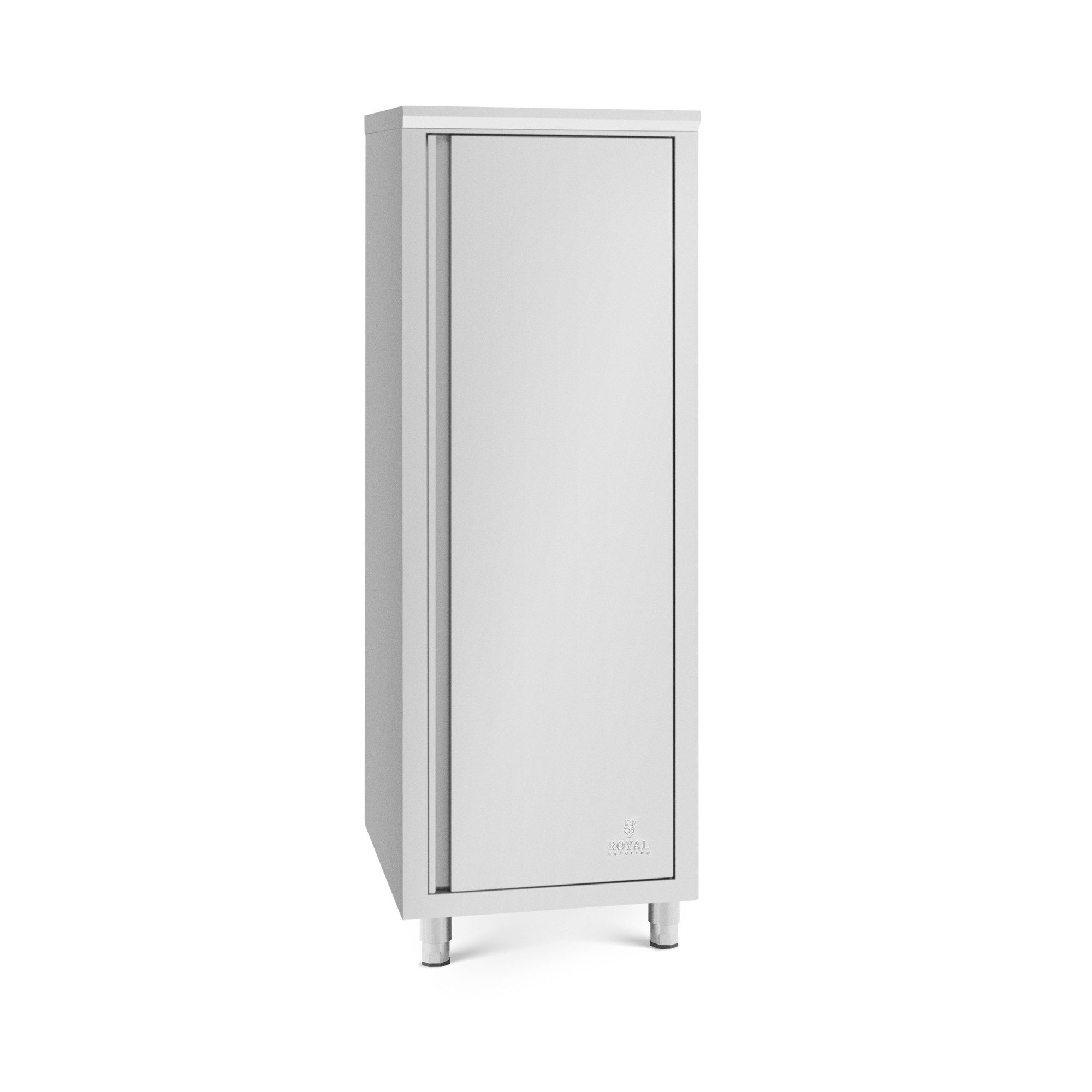 Royal Catering Vorratsschrank Geschirrschrank Edelstahl 60 x 60 x 180 cm 3 Ablagen Hochschrank
