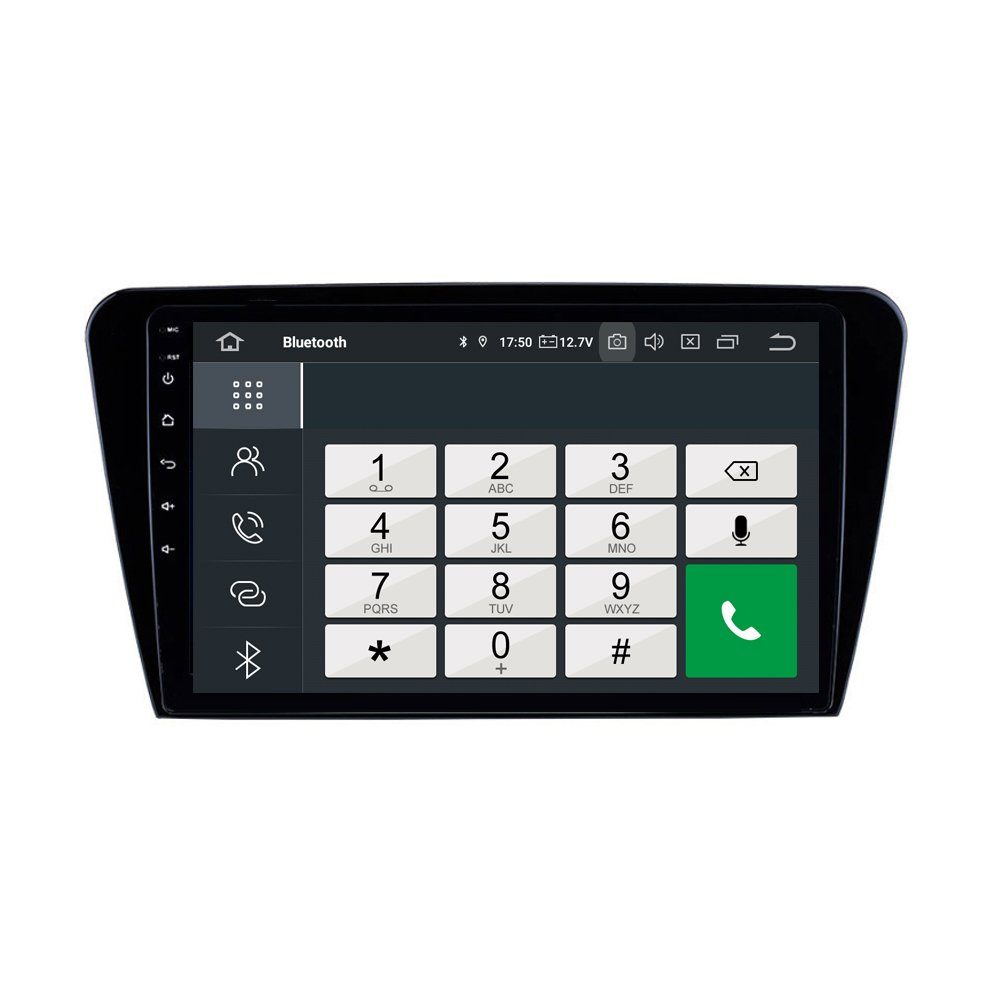 Android 5E TAFFIO Touch Für 3 10" Einbau-Navigationsgerät GPS Skoda III Autoradio Octavia CarPlay