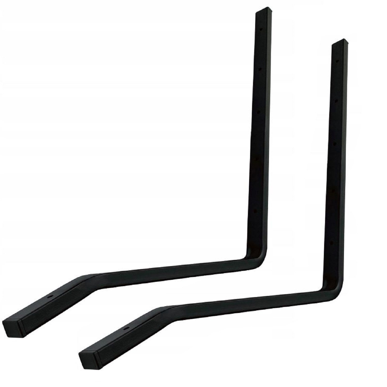 QLS Hollywoodschaukel GESTELL aus Stahl pulverbeschichtet Schwarz, 2-Sitzer, 2 Stahlteile Rahmen Gartenmöbel Bankschaukel mit 30x18x2 mm Profil