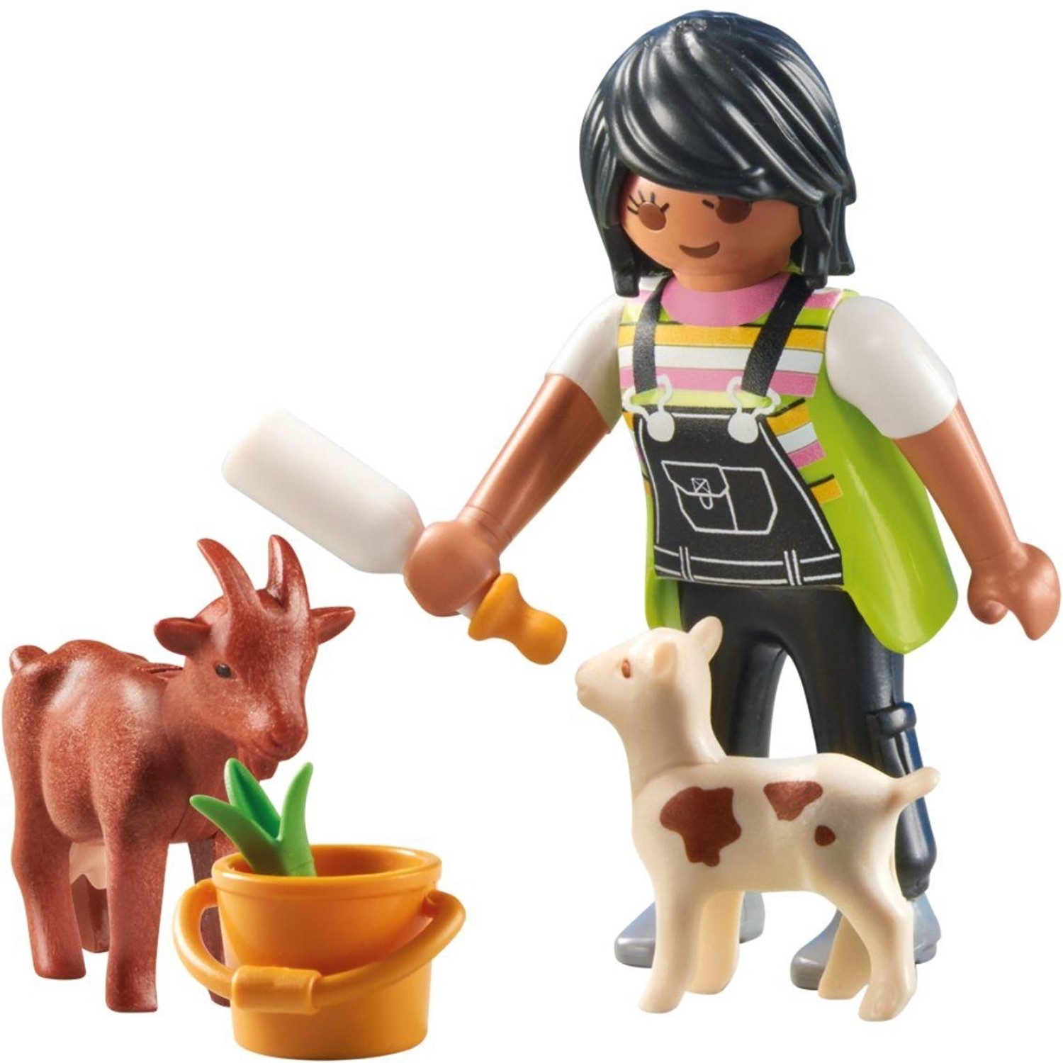 PLAYMOBIL 6315 – Ziegen Mit Zicklein, 2 Große Ziegen & 2 Zicklein Mit Grundplatten, Folienverpackung