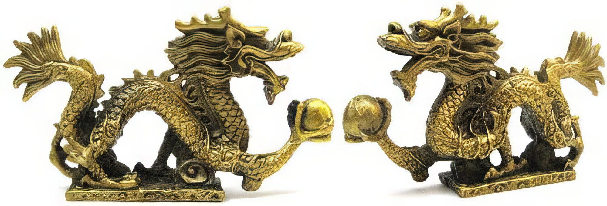 Yudu Dekofigur Fengshui wunderschöner Drachen Glücksbringer günstig online kaufen