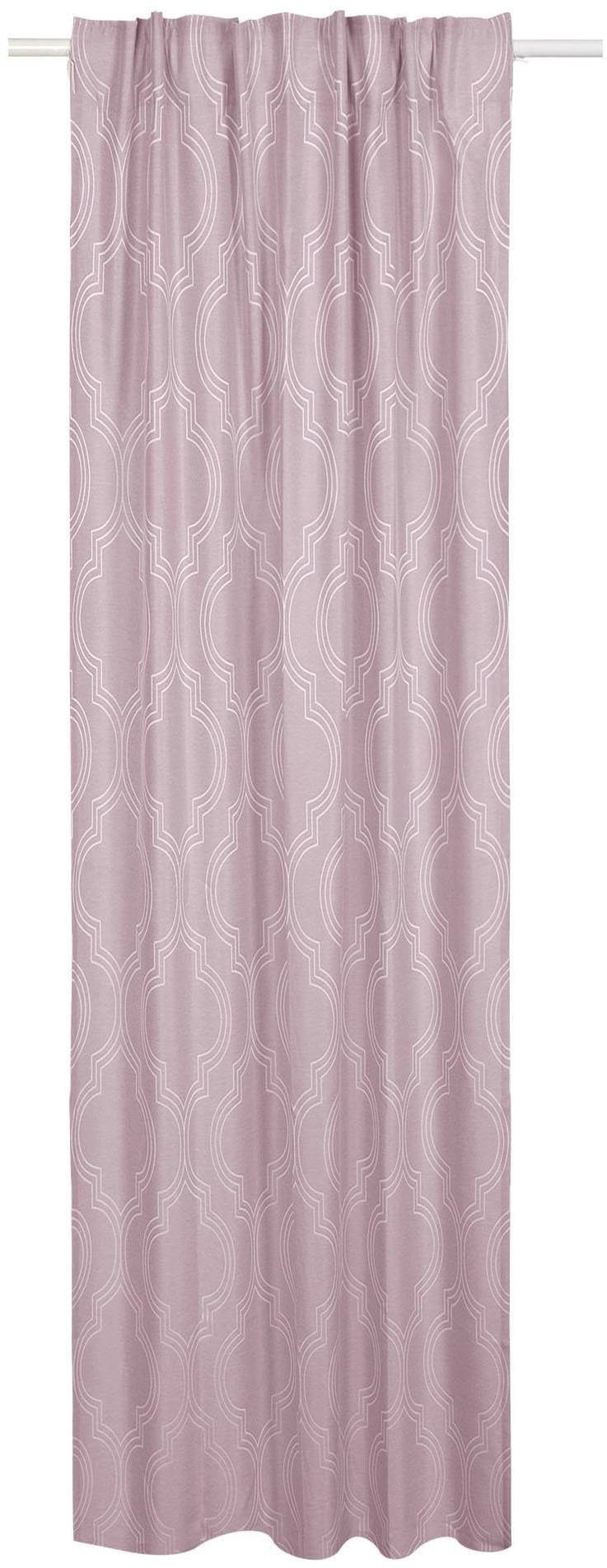 blickdicht, Triana, St), Jacquard (1 verschiedene Größen Multifunktionsband rosé blickdicht, Leonique, Vorhang