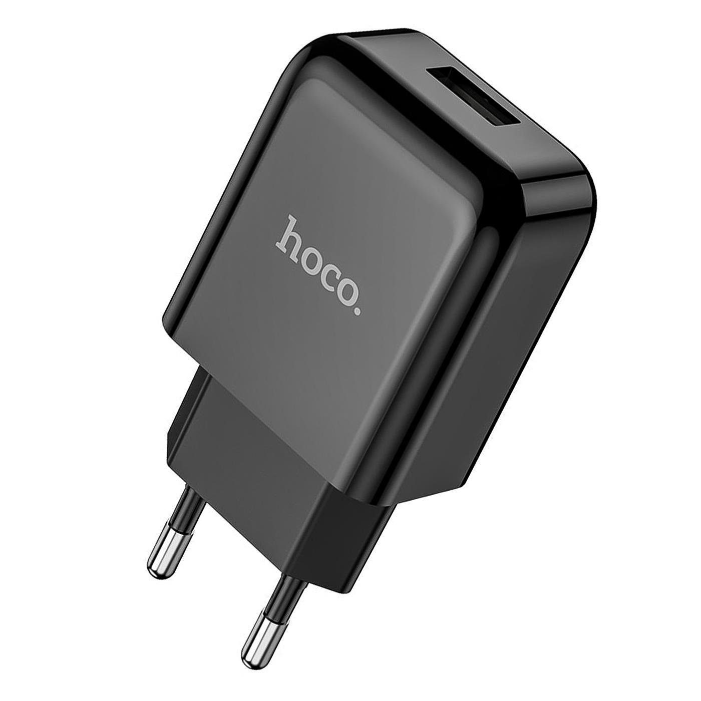 HOCO 10W USB Typ A Smartphone-Ladegerät (2100 mA, EU Netz Lade Stecker Ladegerät Charger Single USB Charge)