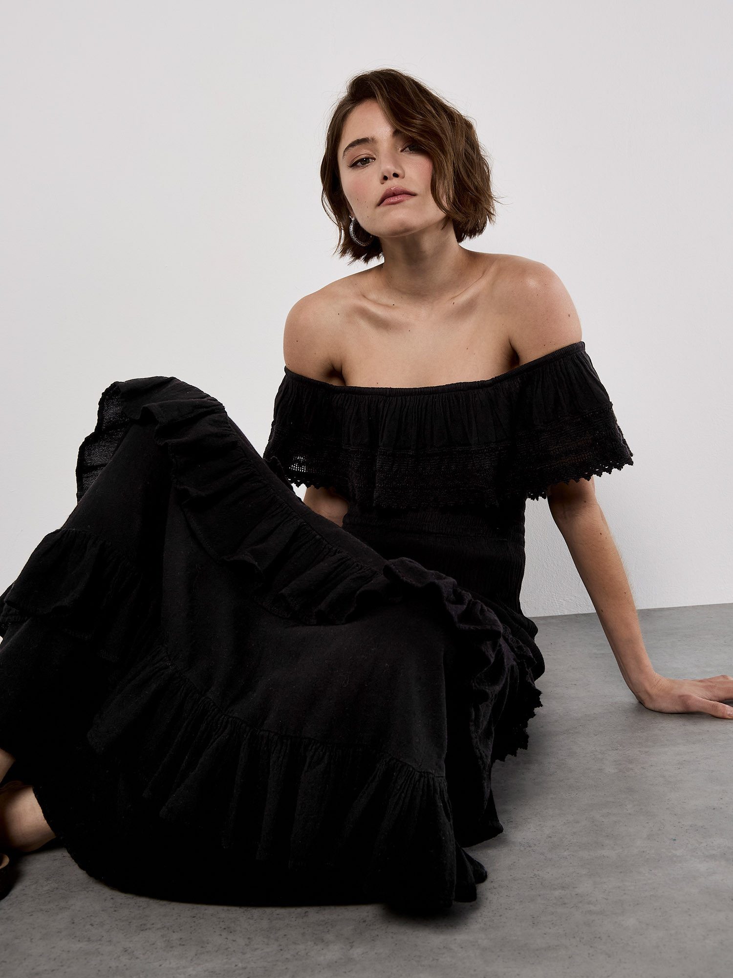 Apricot Maxikleid günstig online kaufen