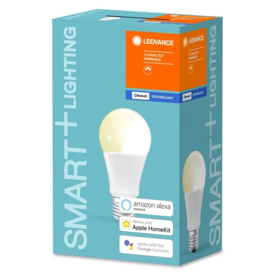 Ledvance LED-Leuchtmittel SMART+ Lighting, E27, 1 St., 2.700 K, 9W, ersetzt eine 60W Glühlampe