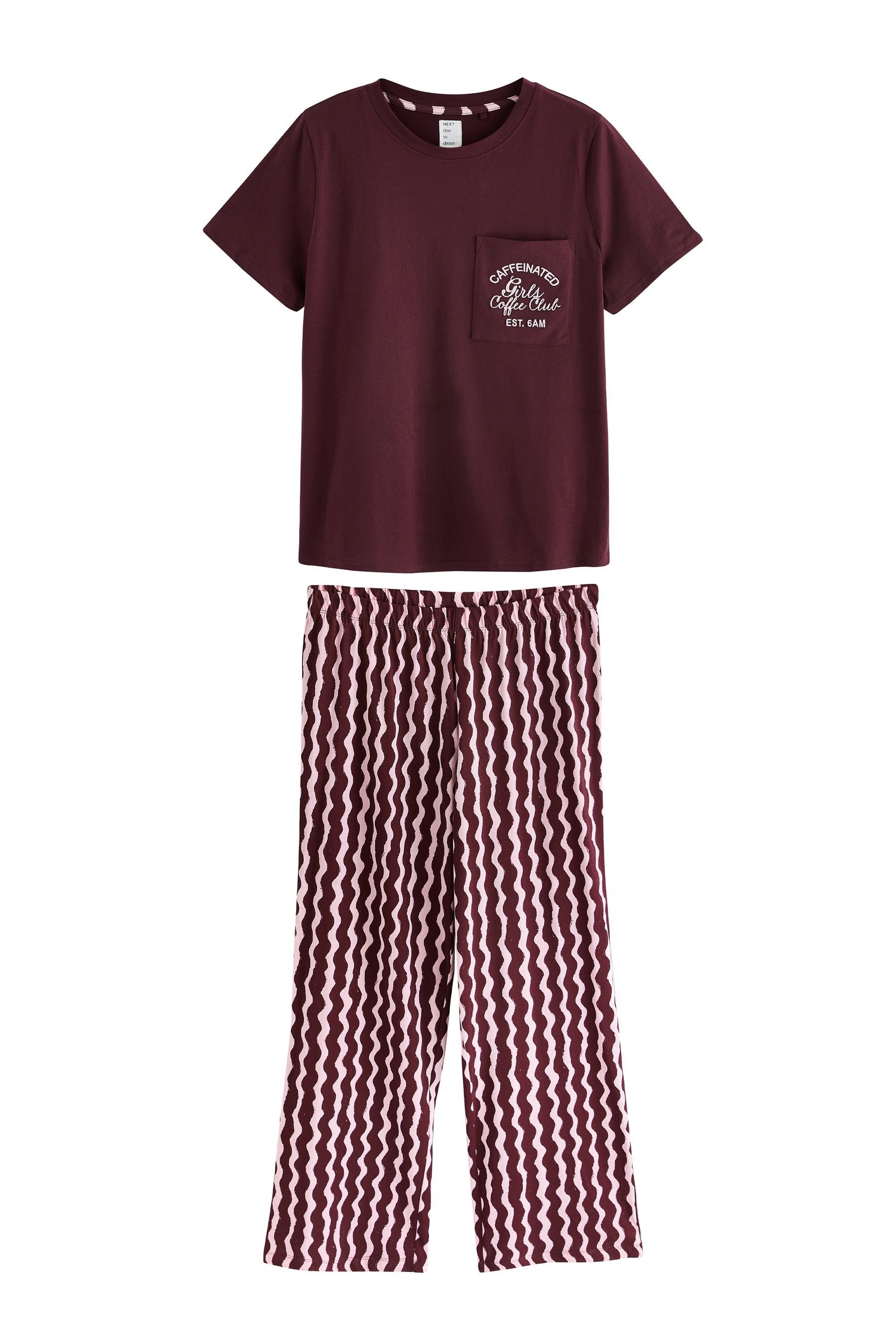 Next Pyjama Schlafanzug mit Leopardenmotiv (2 tlg)