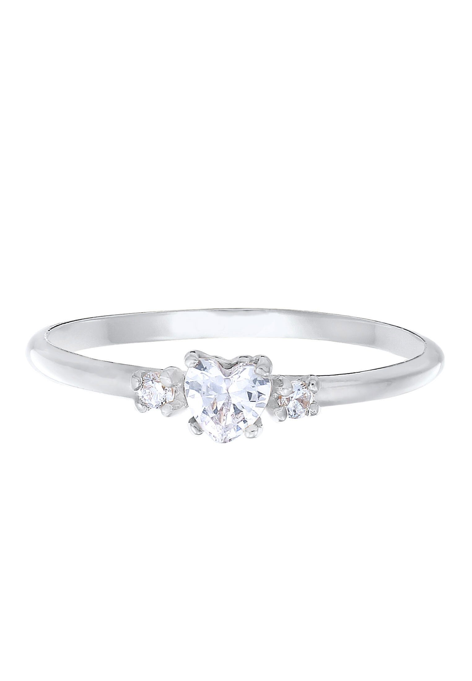 Elli Fingerring Herz Zirkonia Liebe Verlobung günstig online kaufen