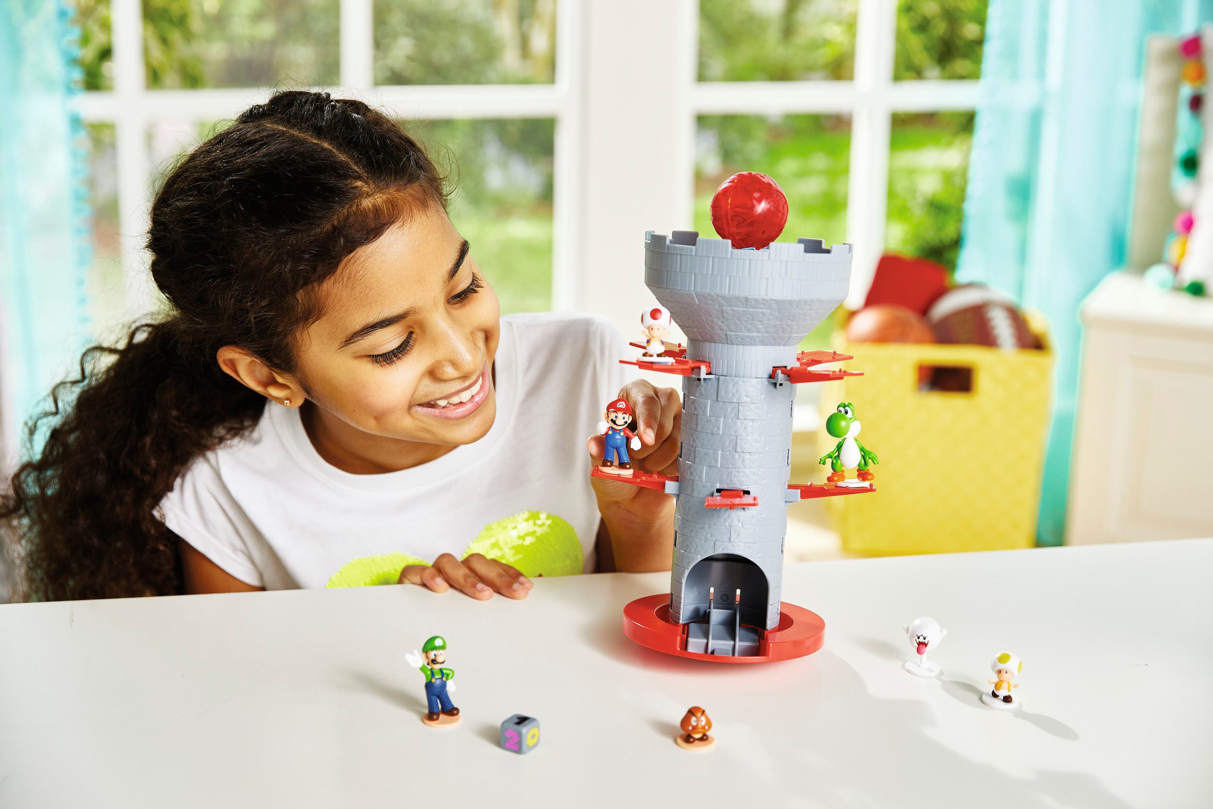 EPOCH Games Spiel Super Mario™ Blow Up! Shaky Tower, Familienspiel