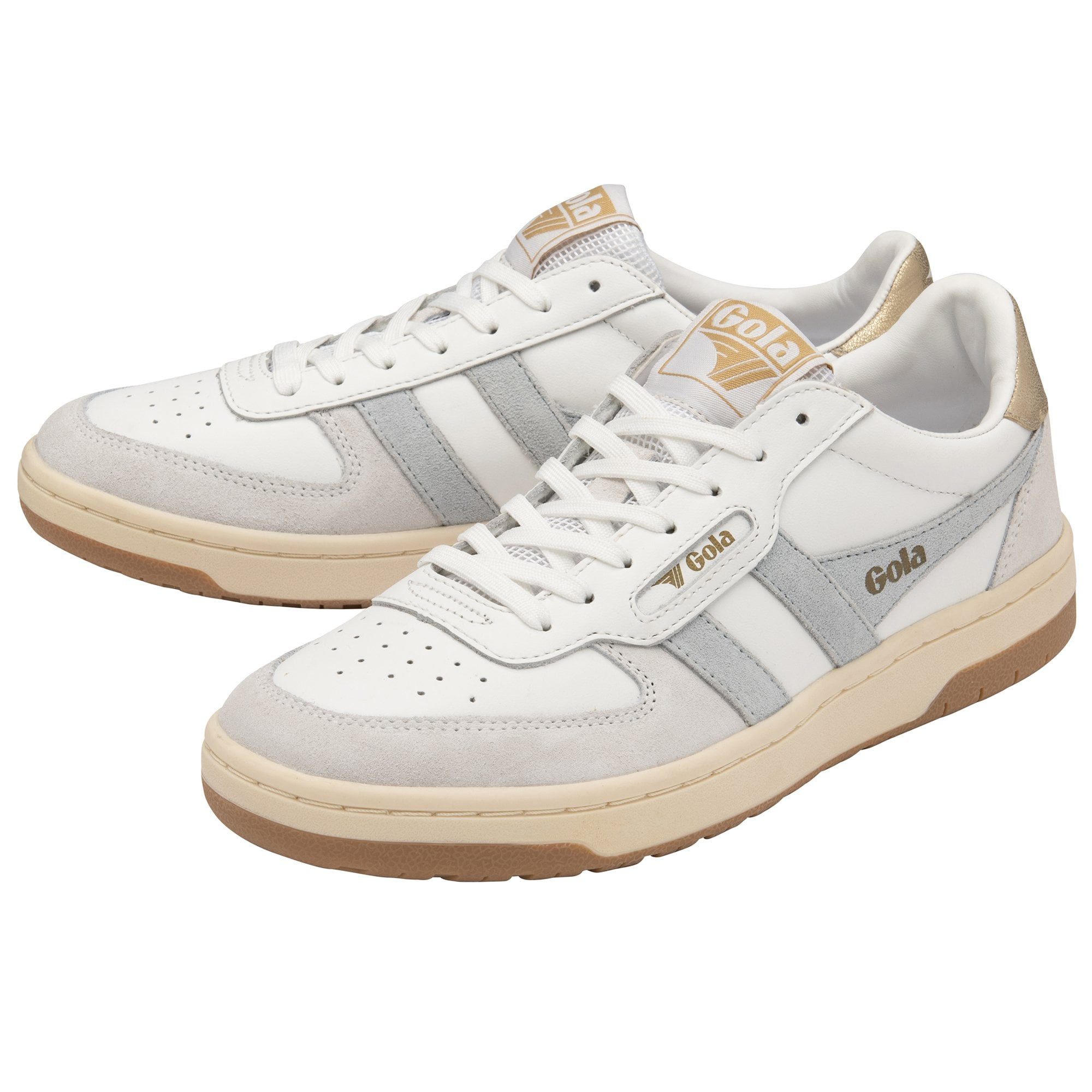 Hawk weiss/eisblau/gold Damen Sneaker