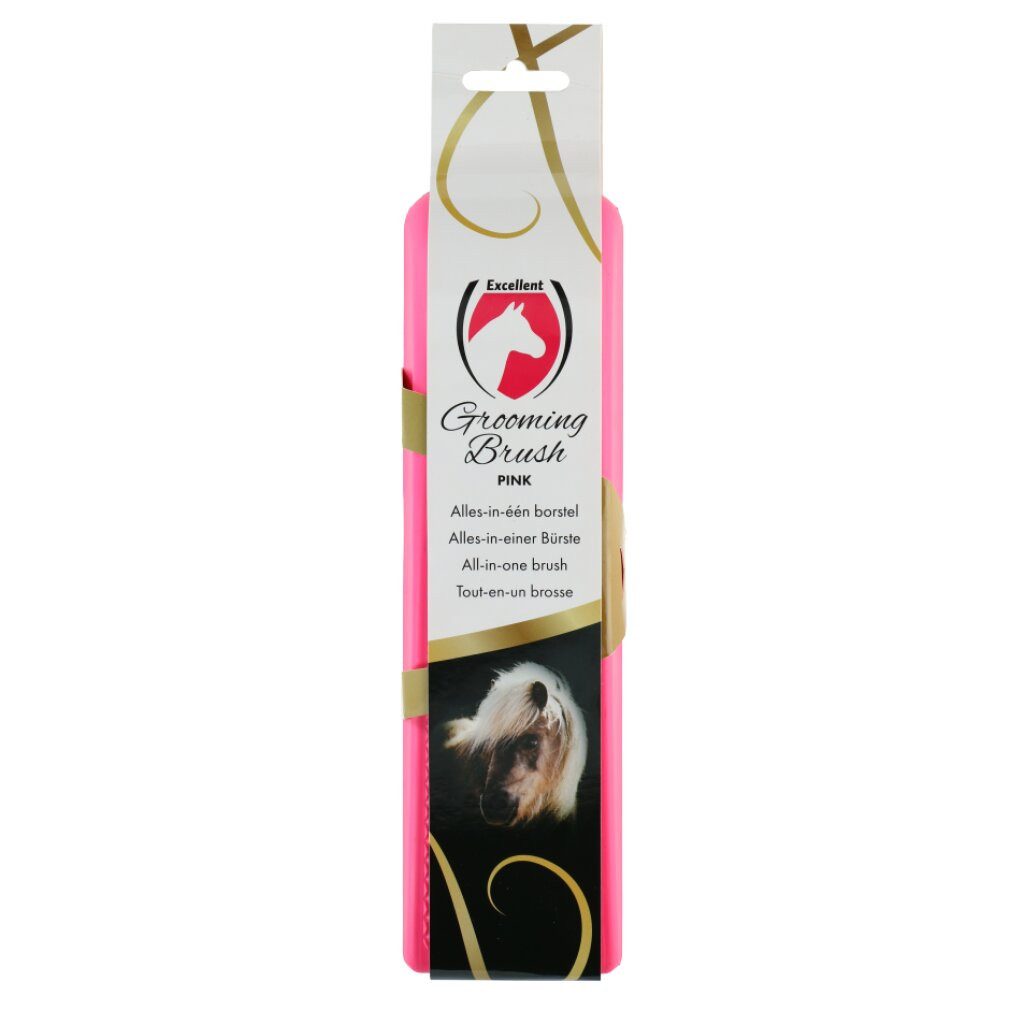 Excellent Pferdebürste Horse Grooming Brush schwarz