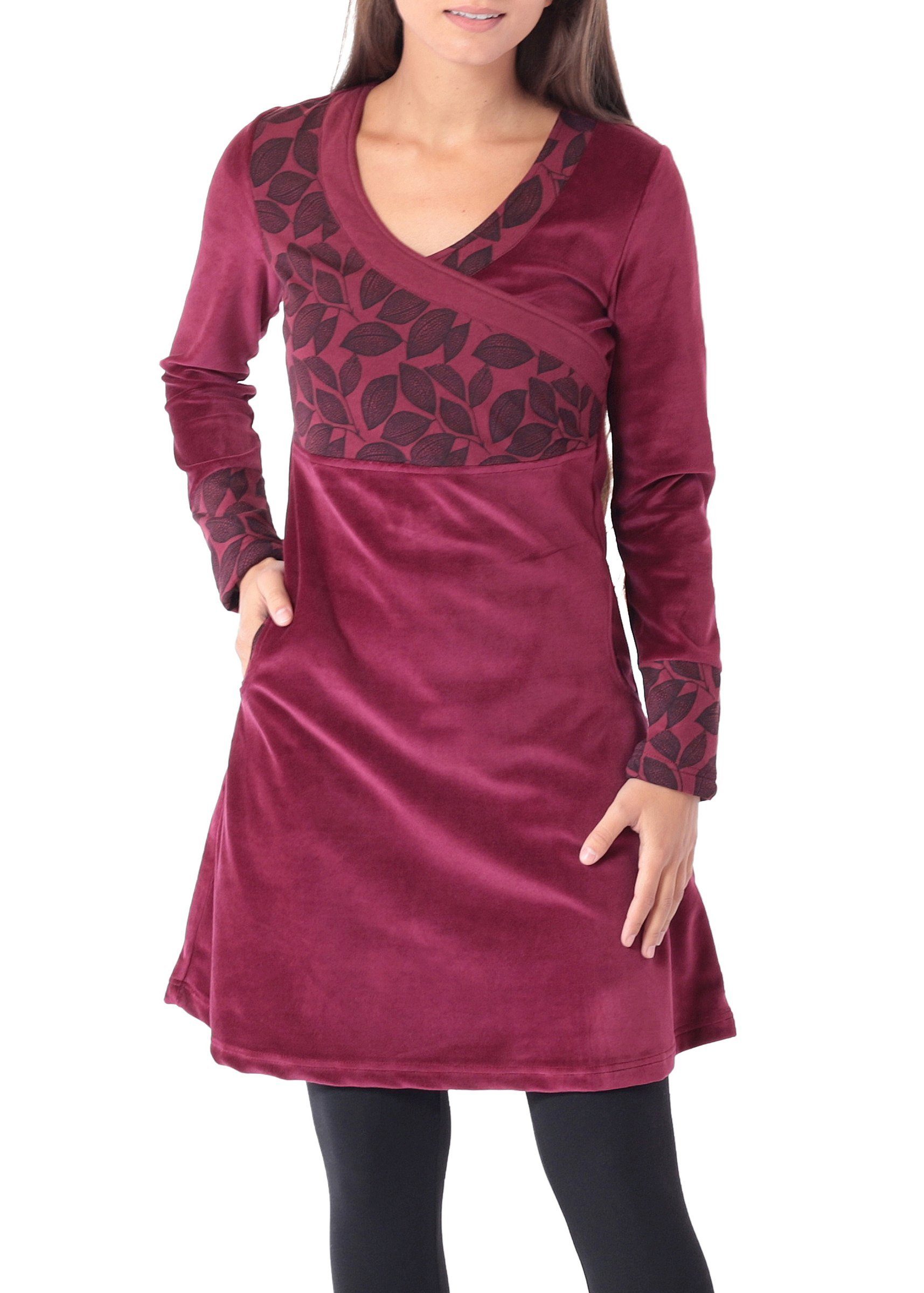 PUREWONDER Samtkleid Bequemes Kleid aus Samt günstig online kaufen