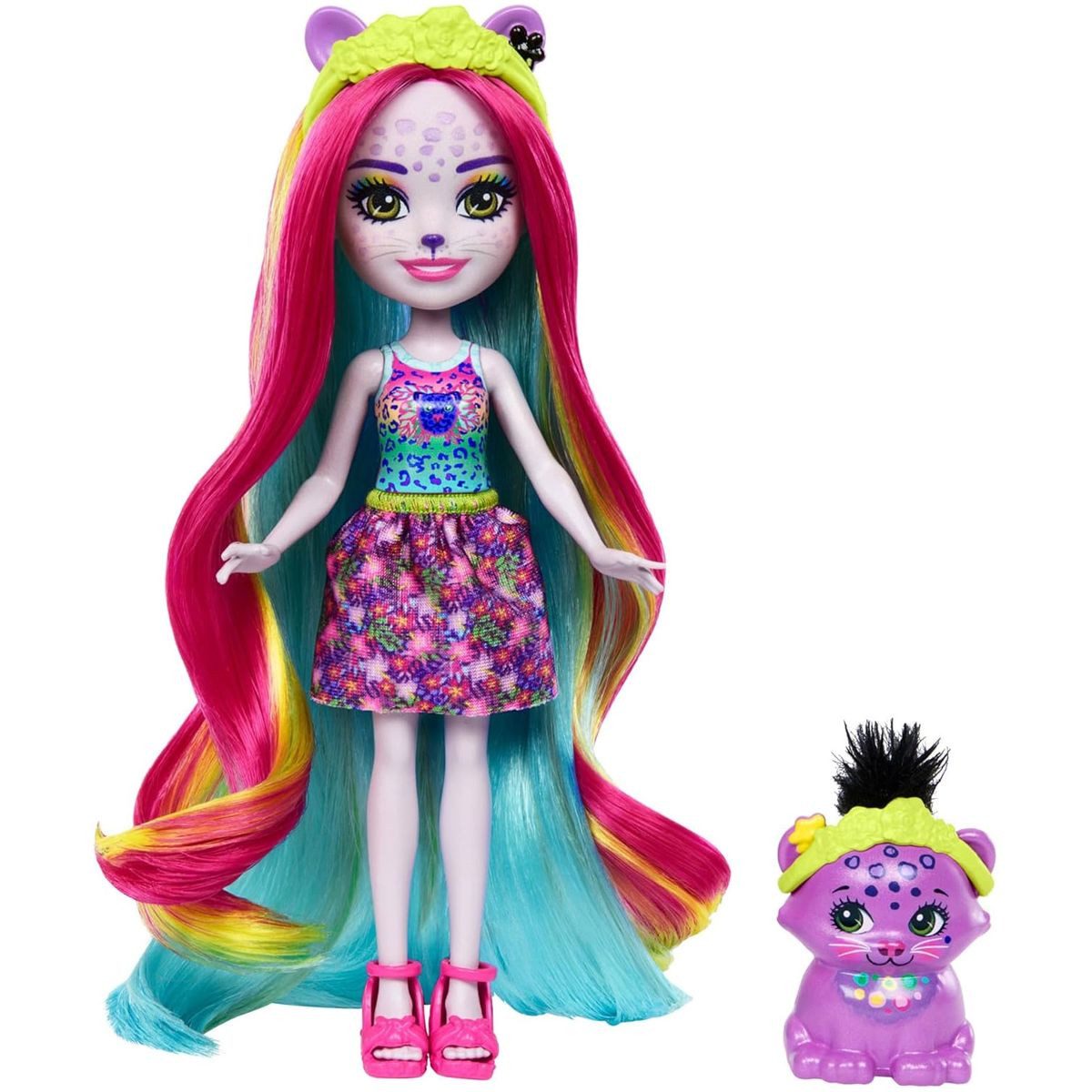 Mattel® Stehpuppe Mattel HTJ69 - Enchantimals - Sunshine Beach - Persida Panther & Miste
