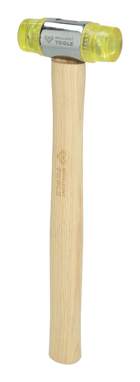 Brilliant Tools Gummihammer, Kunststoff-Schonhammer Ø