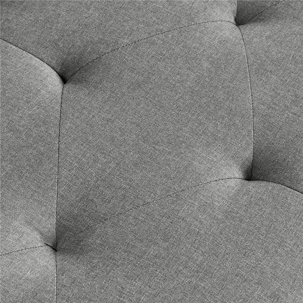 Yaheetech Sitzbank, mit Stauraum, faltbar, Sitztruhe mit Armlehnen