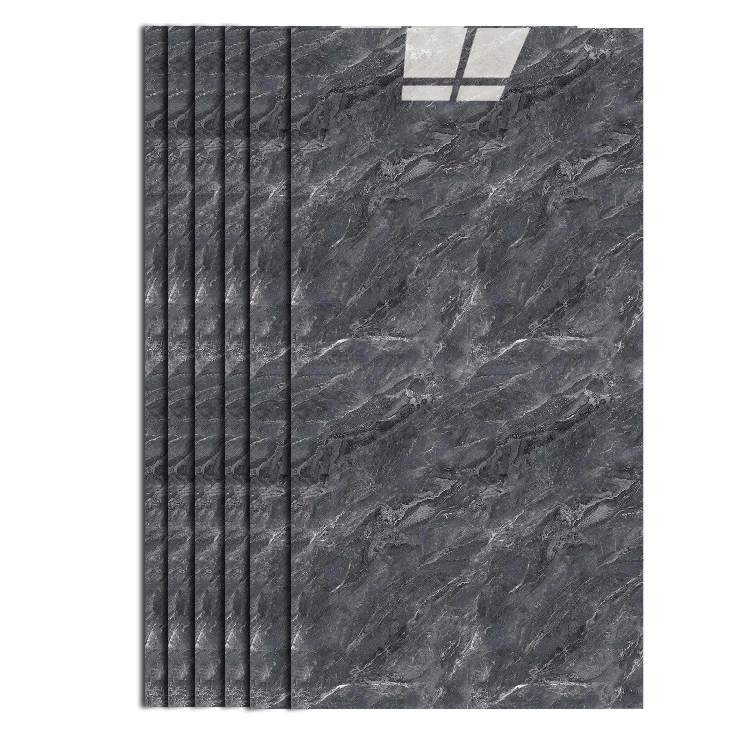 H-basics Fliesenaufkleber Klebefliesen Marmor 10 Stück - 60cm x 30cm, 3D Fl günstig online kaufen