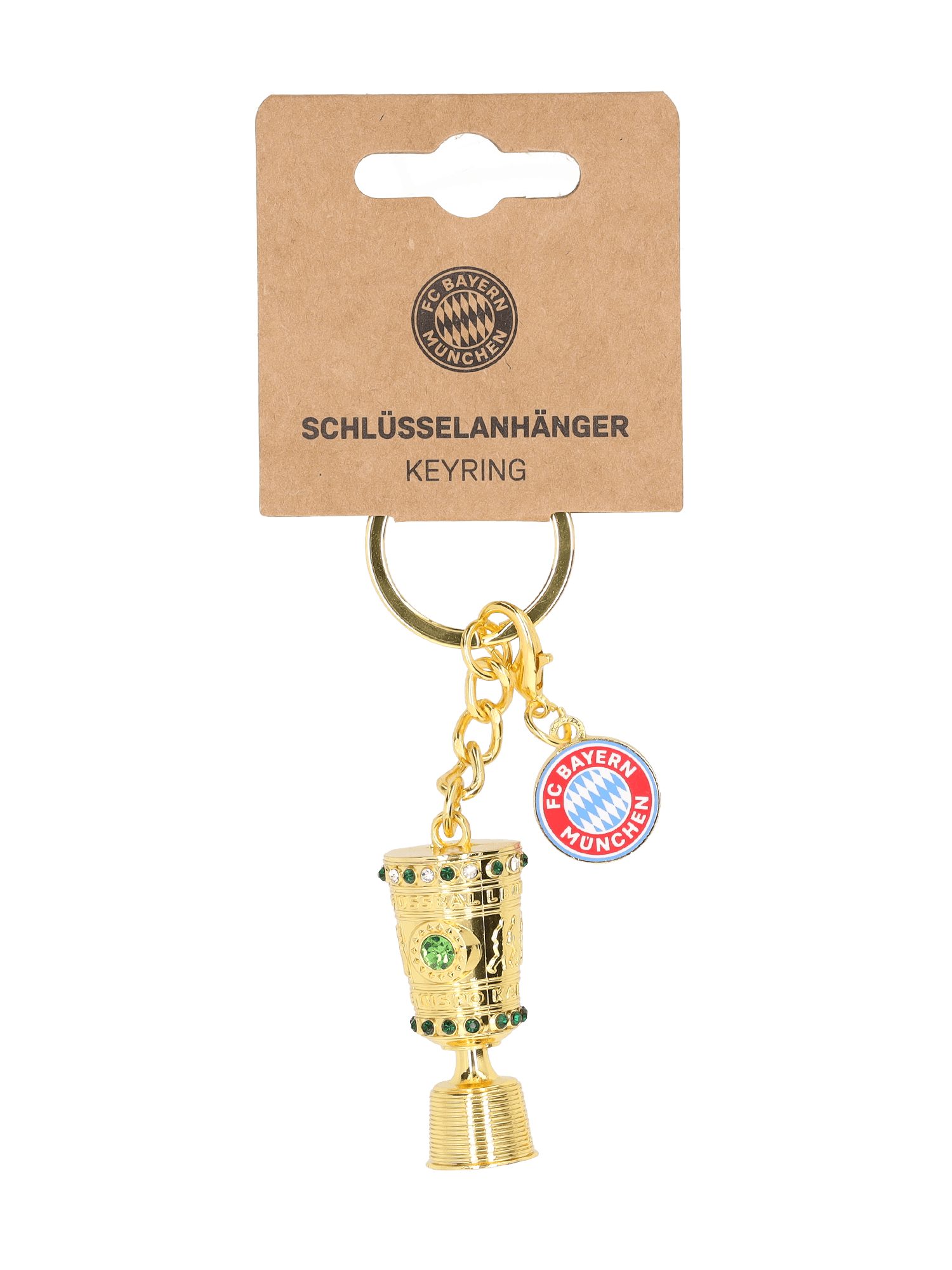 FC Bayern München Schlüsselanhänger FC Bayern München I Schlüsselanhänger DFB Pokal I Gold