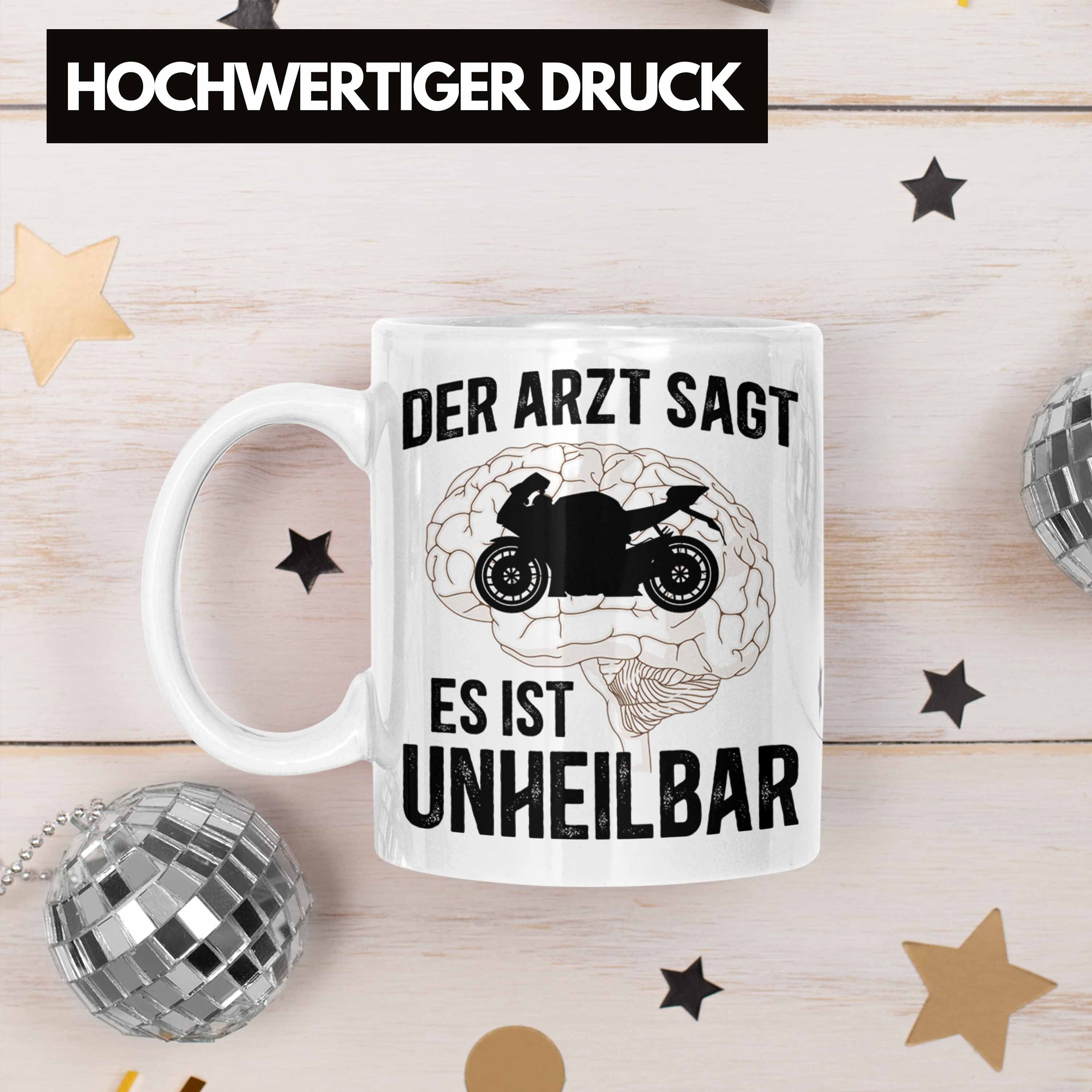 Trendation Tasse Trendation - Motorradfahrer Geschenk Männer Motorrad Tasse mit Spruch