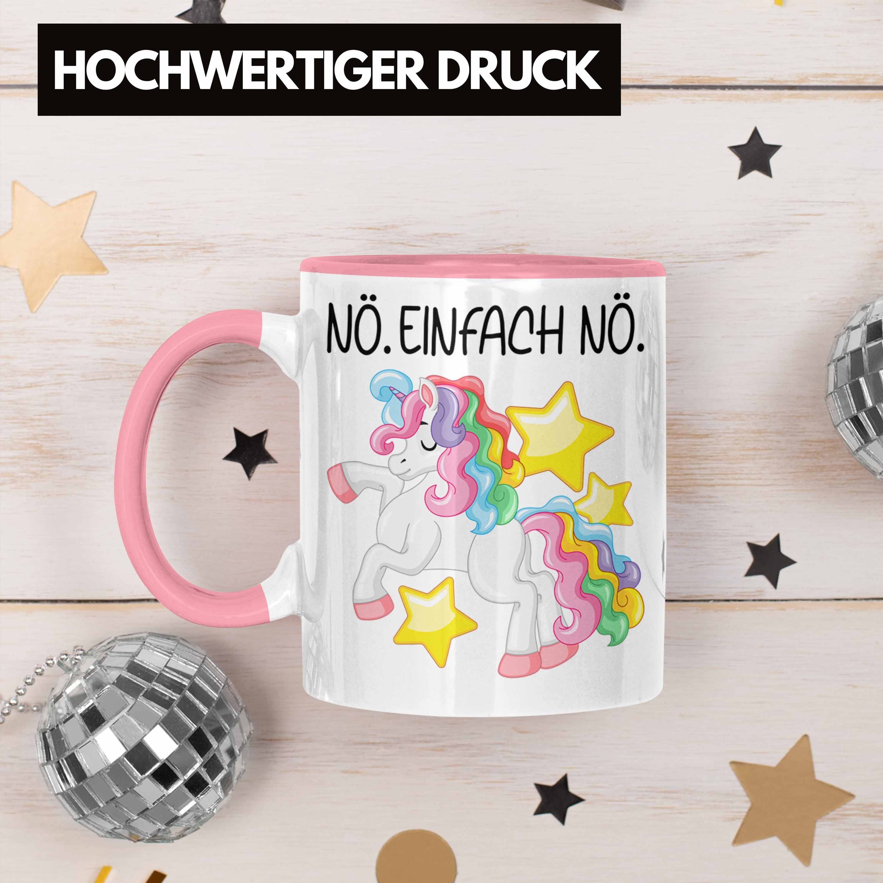 Trendation Einhorn Nö Mit Kollegin Freundin Arbeit Frauen Lustige Geschenk Nö Geschenkidee Rosa Spruch Kaffeetasse Tasse Einfach Trendation Mama - Tasse