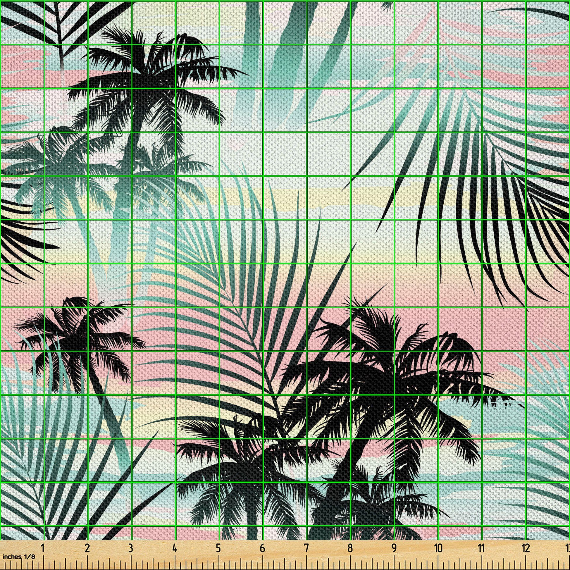 Thumbnail - Abakuhaus Stoff Zum Nähen Toller Stoff für Heimtextilien aller art, Hawaii Sommer Palmen Farn