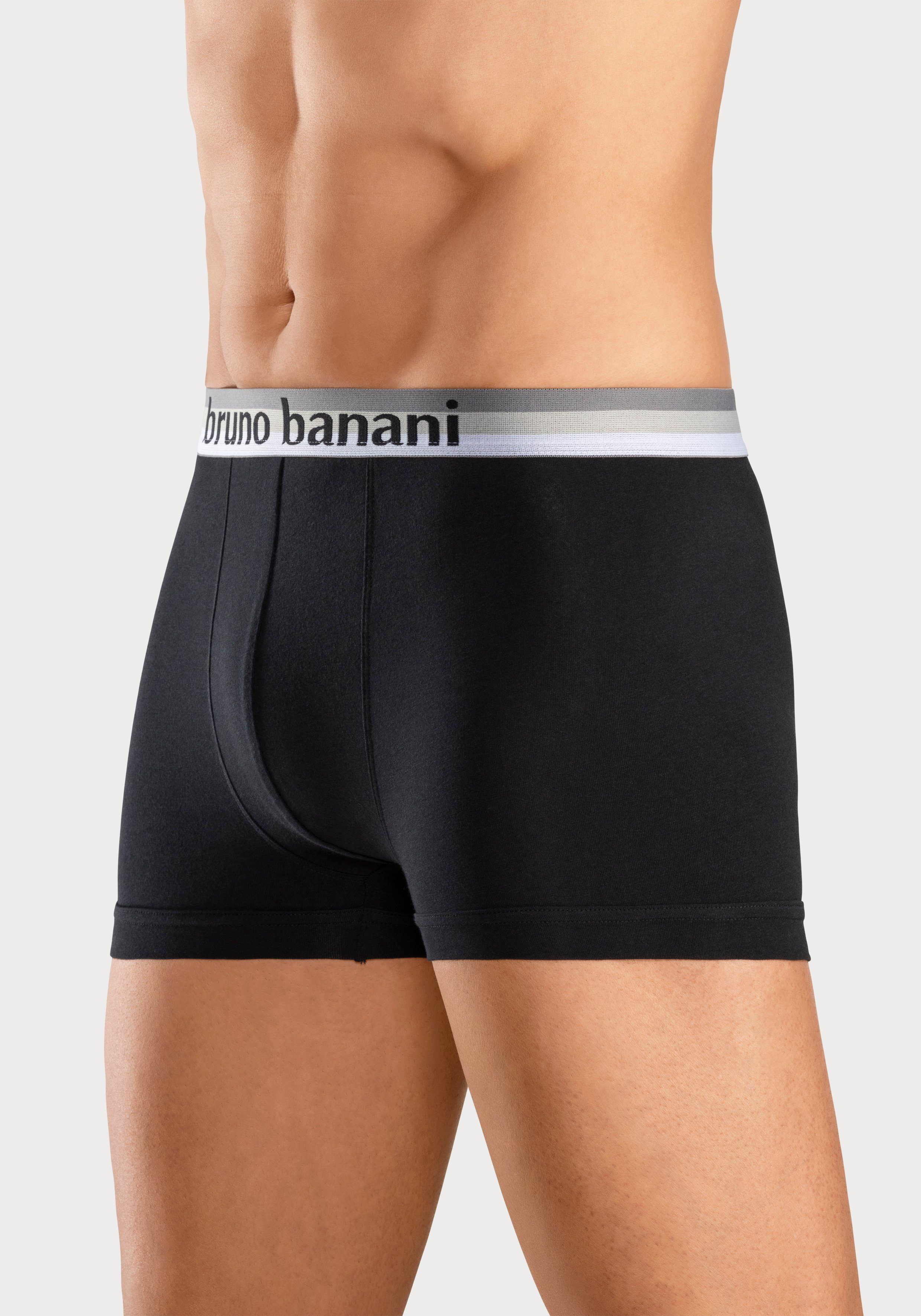 Bruno Banani Boxer Boxershorts für Herren (Packung, 5-St) mit Streifen Logo Webbund