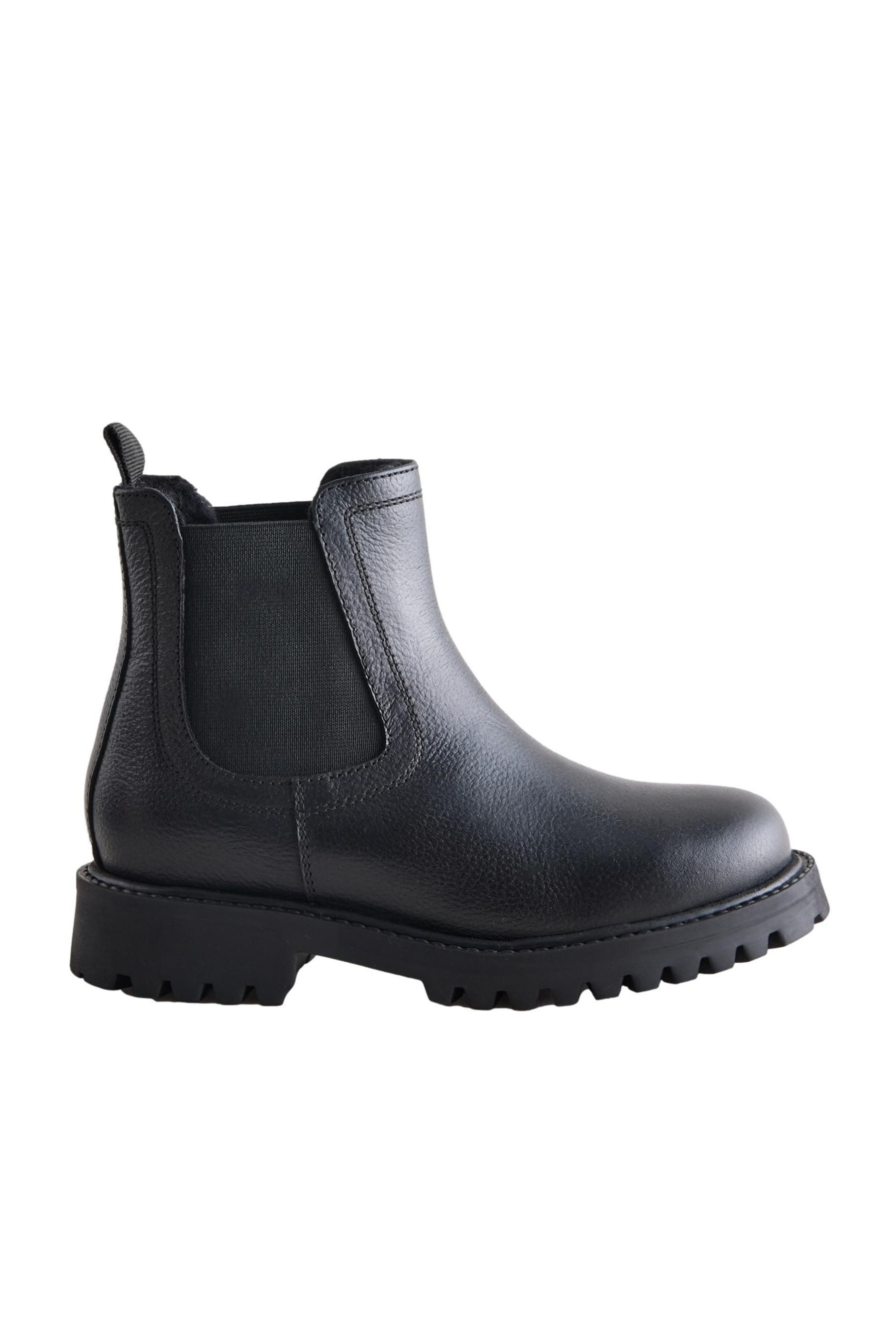 Next Warm gefütterte Leder-Chelseas, weite Passform Chelseaboots (1-tlg)