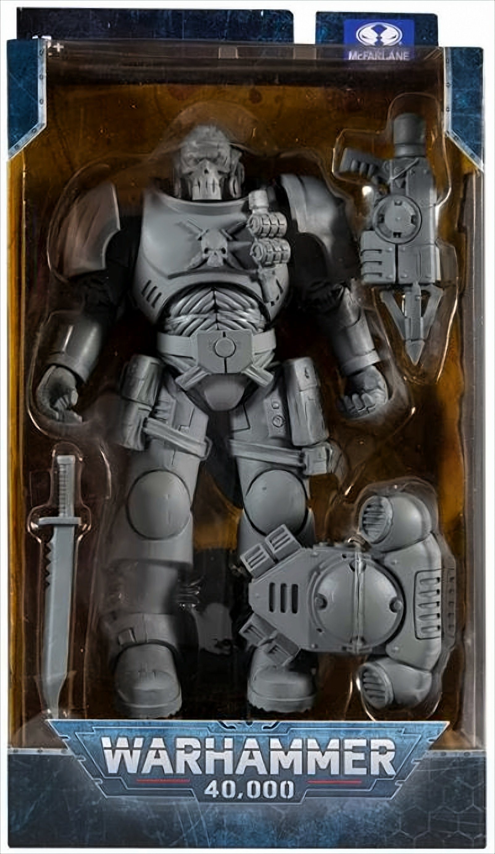 McFarlane Warhammer 40k Actionfigur – Ork Big Mek, 30 Cm Groß, 22 Bewegliche Gelenke, Mit Sammelkarte