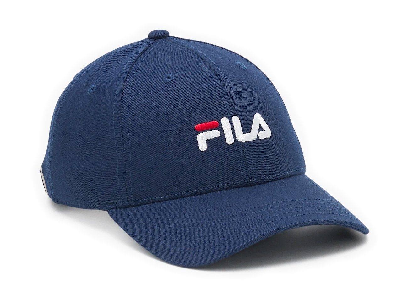 Mode Fila Baseball Cap Unisex Kappe - BERGEN DAD Mütze mit Blau Schnalle