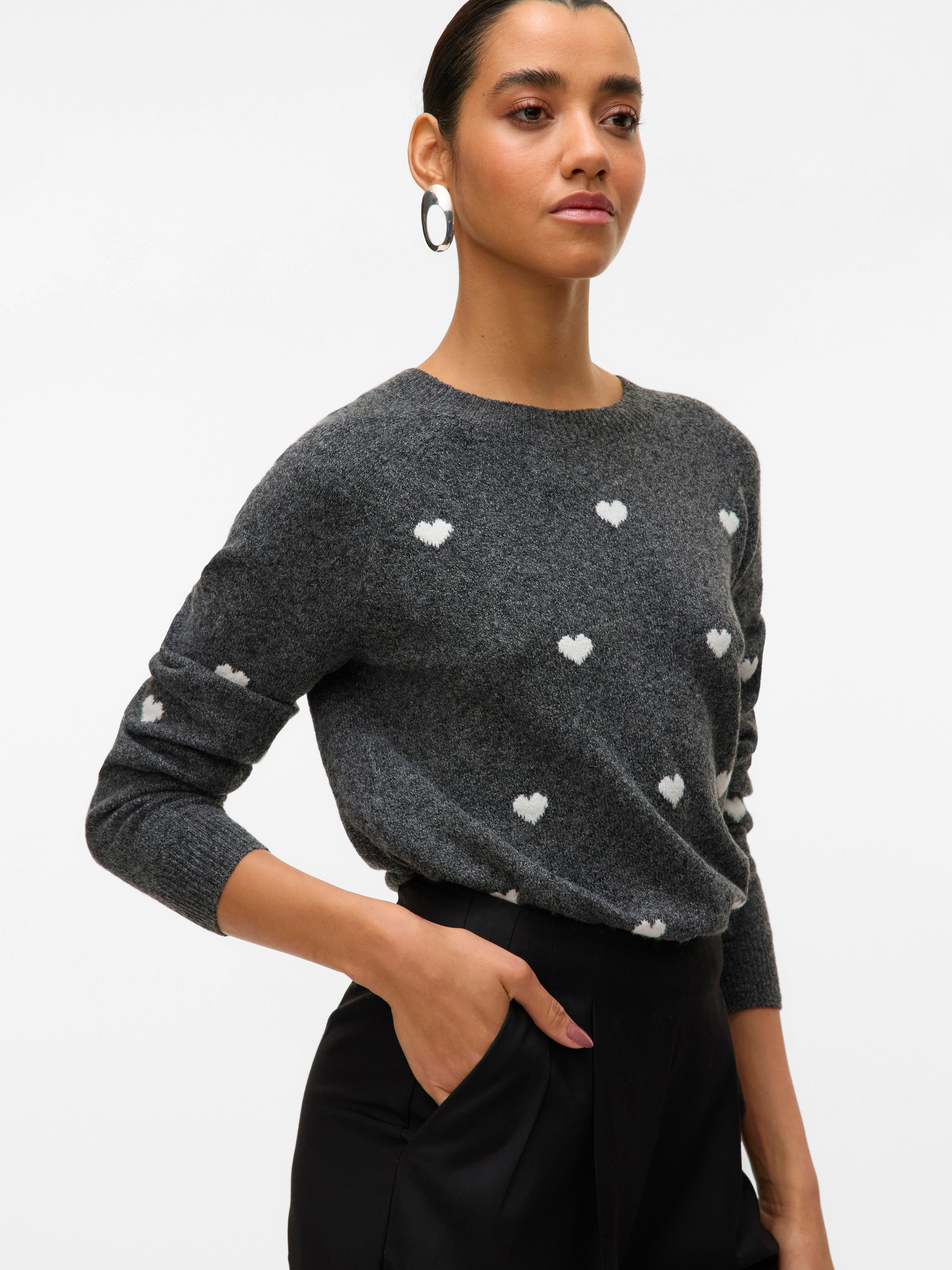 Vero Moda Rundhalspullover VMDOFFY INTARSIA LS günstig online kaufen