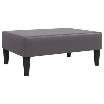 vidaXL Sofa 2-tlg. Sofagarnitur Grau Kunstleder