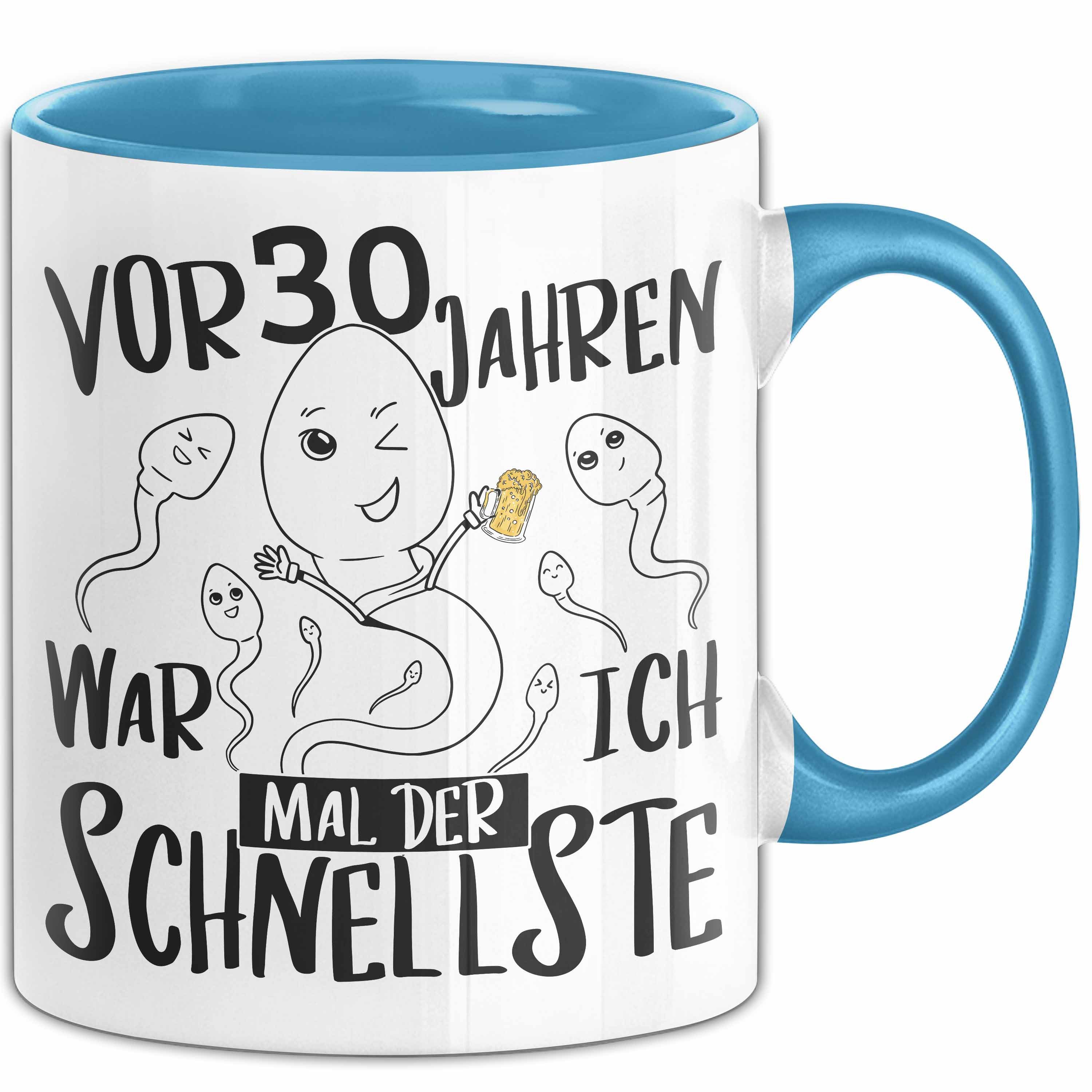 Trendation Tasse 30er Geburtstag Tasse Geschenk Mann Männer vor 30 Jahren War Ich Mal D