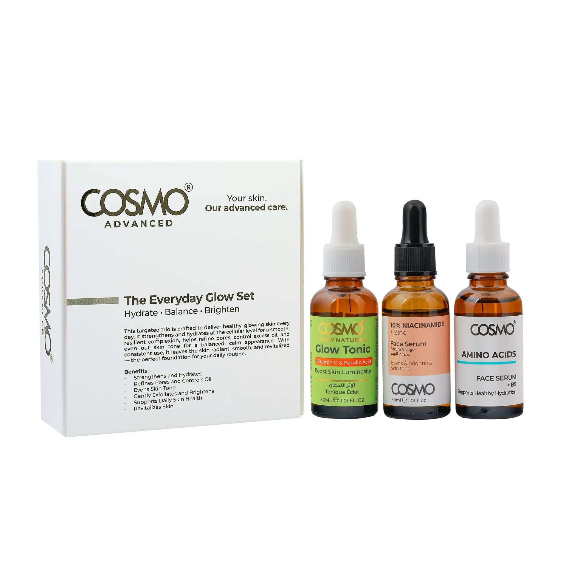 Advanced Gesichtspflege-Set COSMO ADVANCED Das Everyday Glow Set