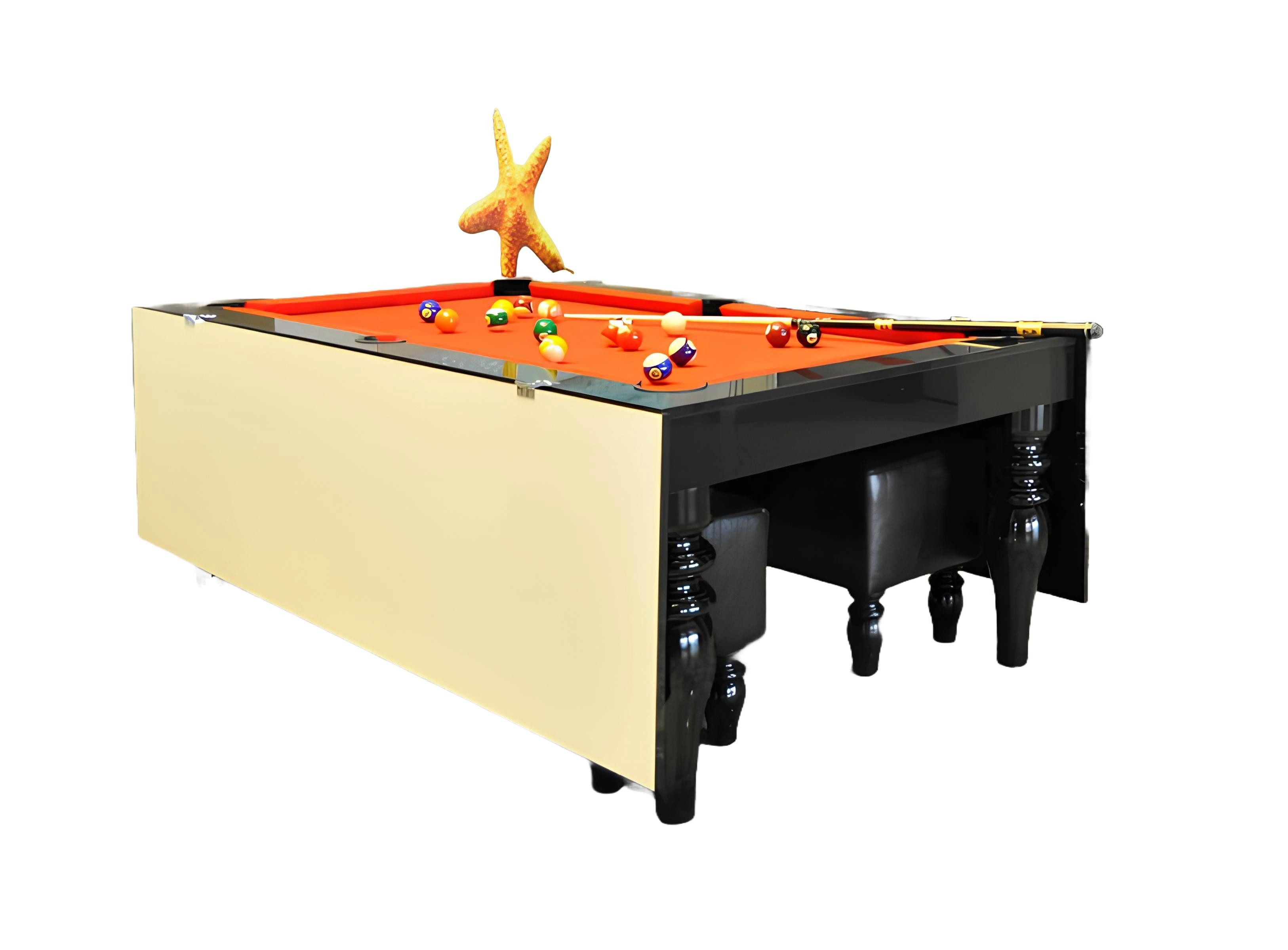 Billardtisch Esstisch und Billardtisch 2 in 1 aus Holz, vielseitig nutzbar