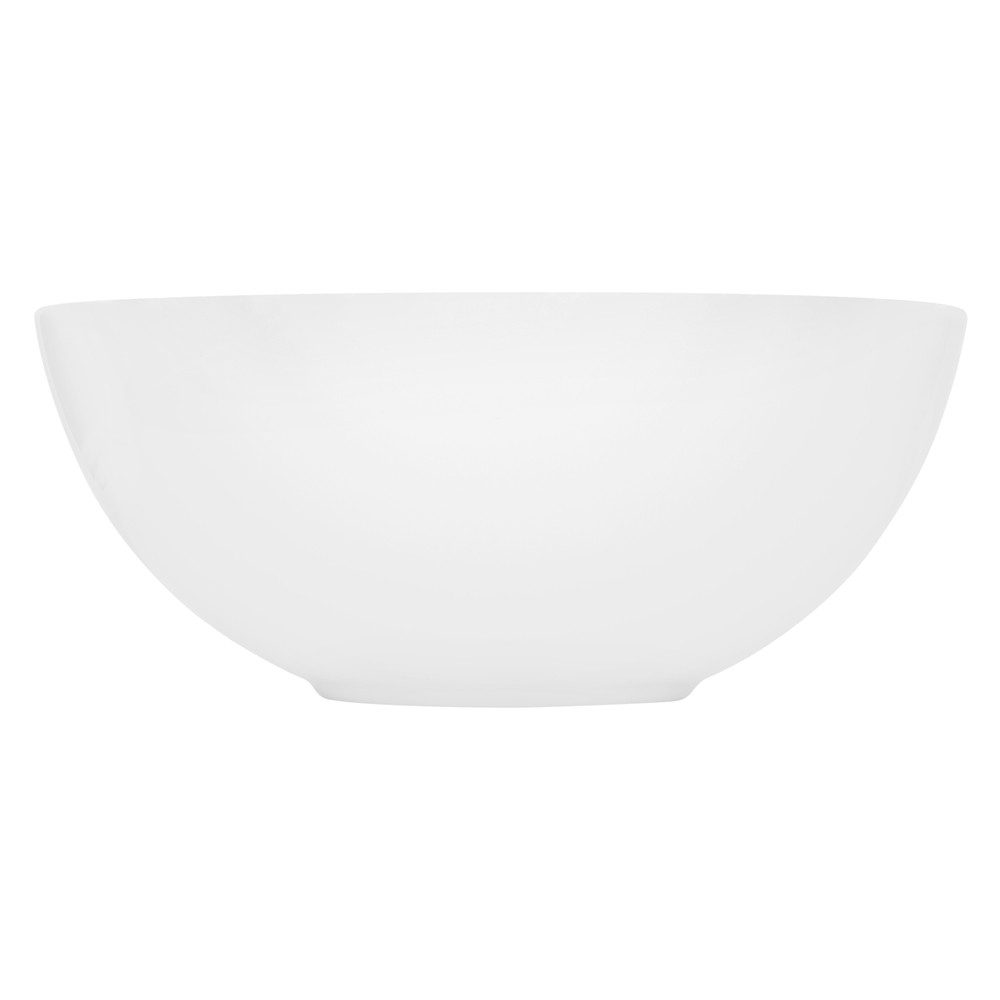 LuxeBath Waschbecken Aufsatzwaschbecken aus Keramik Waschtisch für Badezimmer und Gäste-WC, Aufsatzwaschtisch Handwaschbecken Ø 320 x 135 mm Rund Spülbecken