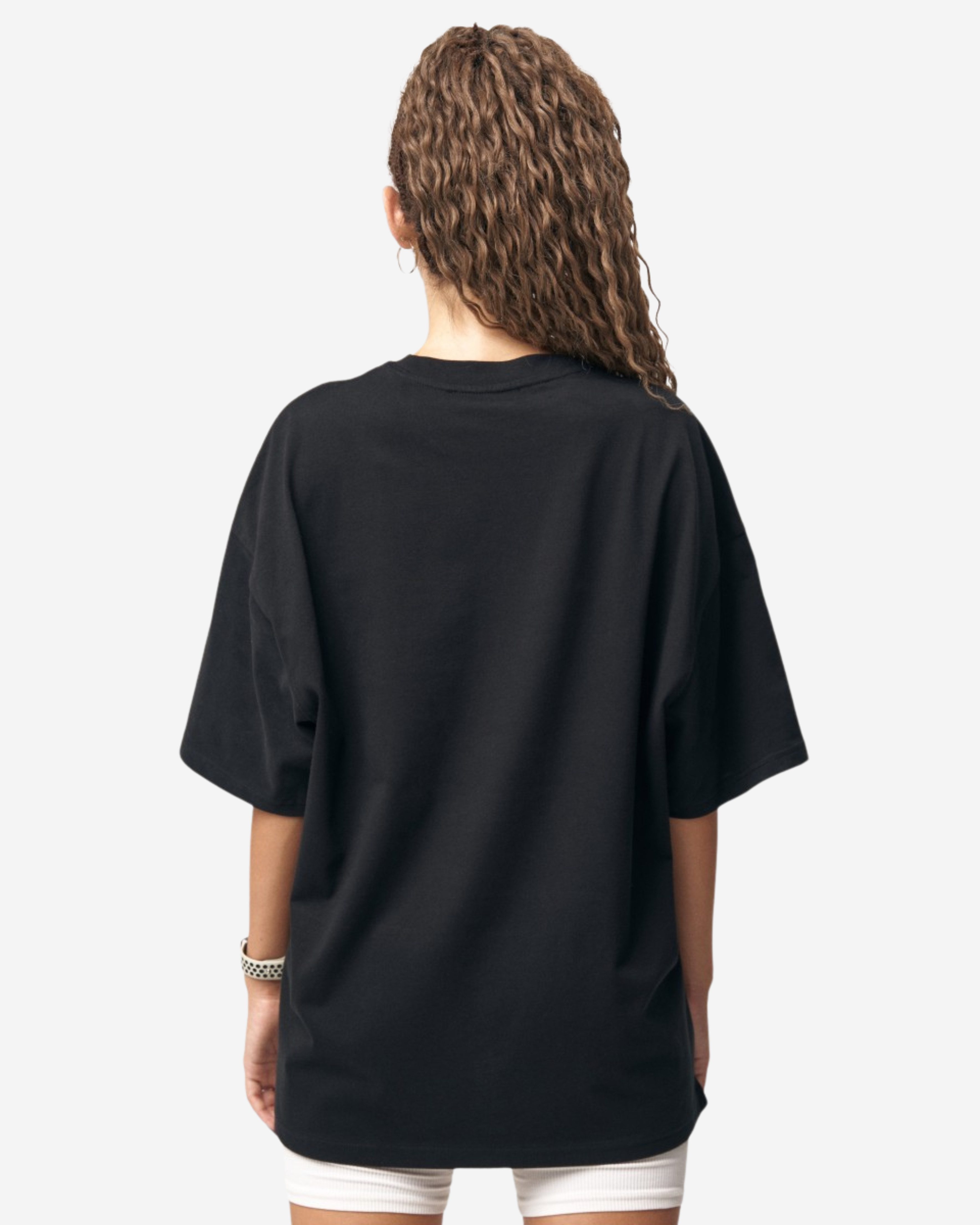 Martin Valen T-Shirt Martin Valen Groß Geprägtes Schwarzes Basic T-Shirt