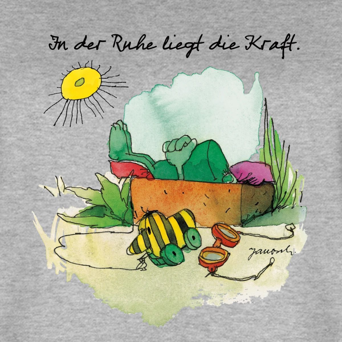 Spreadshirt T-Shirt Janosch Günter Kastenfrosch Tigerente Premium Langarmshirt Damen (1-tlg)