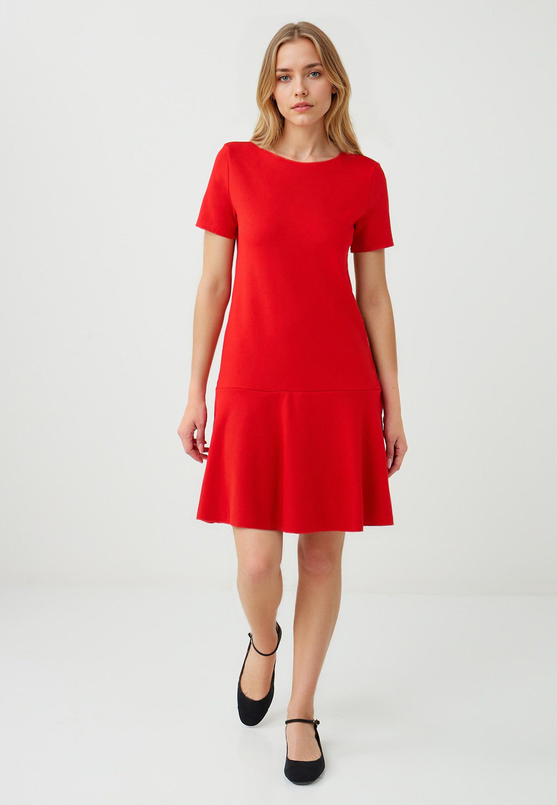 Jimmy Key Minikleid Gestricktes rotes Kleid günstig online kaufen
