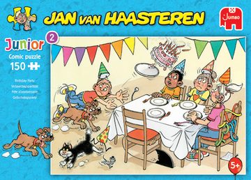 Jumbo Spiele Puzzle Jan van Haasteren Junior 2 Geburtstagsparty, 150 Puzzleteile, Made in Europe