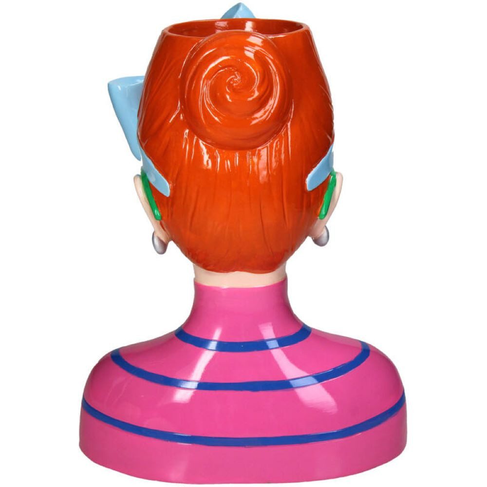 HD Collection Dekovase Vase Deko Frauenkopf Rothaarig Mode Bunt Sommerlich 30 cm, Vintage
