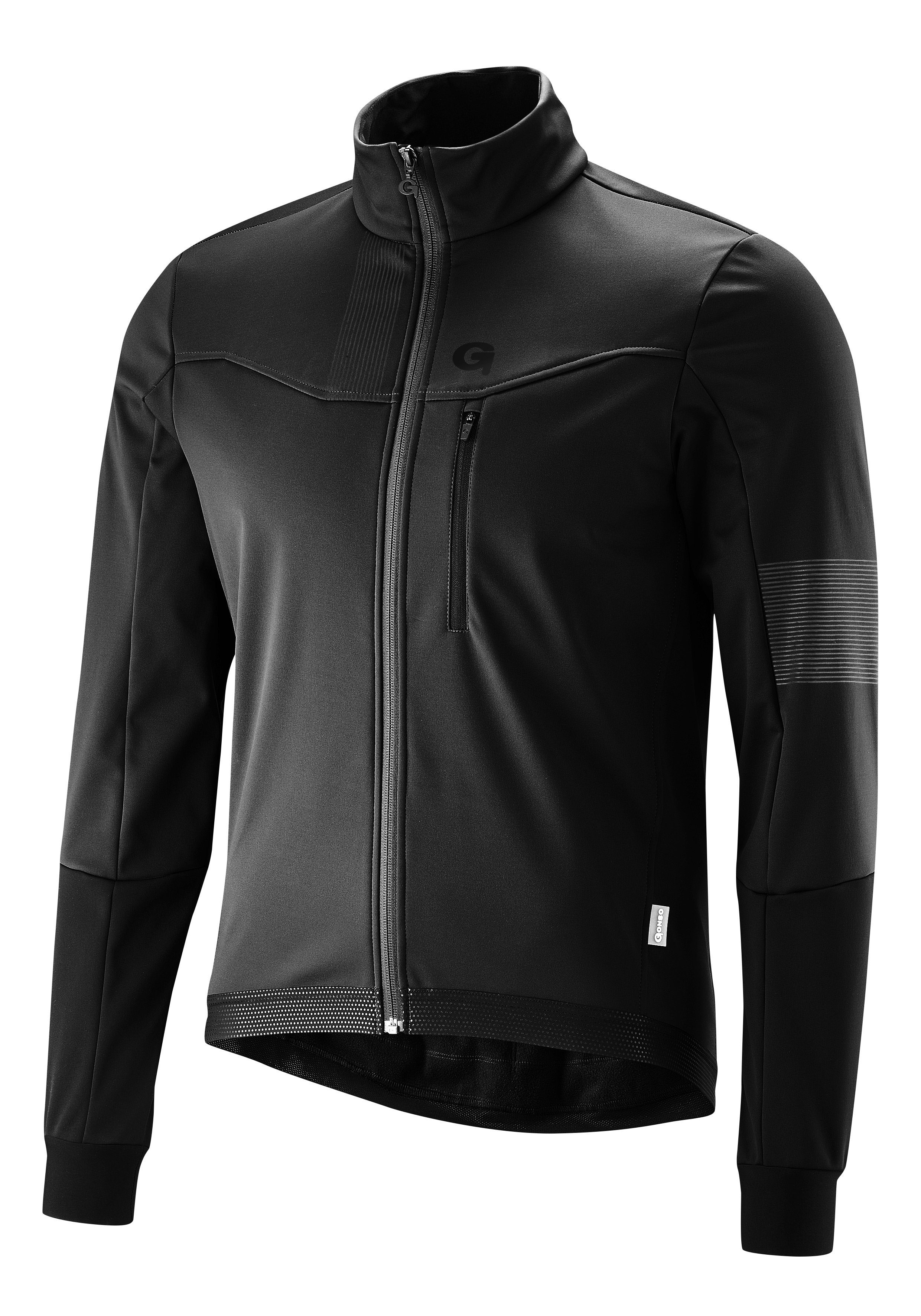 Gonso Fahrradjacke Valaff Herren Softshell-Jacke, Windjacke atmungsaktiv und wasserabweisend