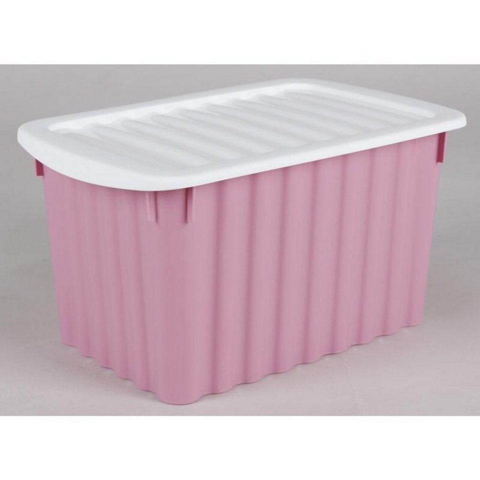 Jelenia Plast Aufbewahrungsbox Wellenbox mit Deckel Aufbewahrungskisten  Kisten Umzug Ordnung wohnen l