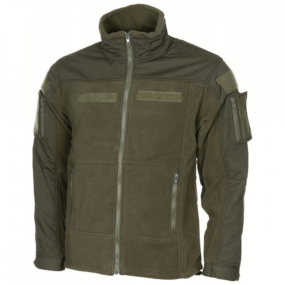 Fleecejacke Fleece-Jacke, Combat, oliv - M