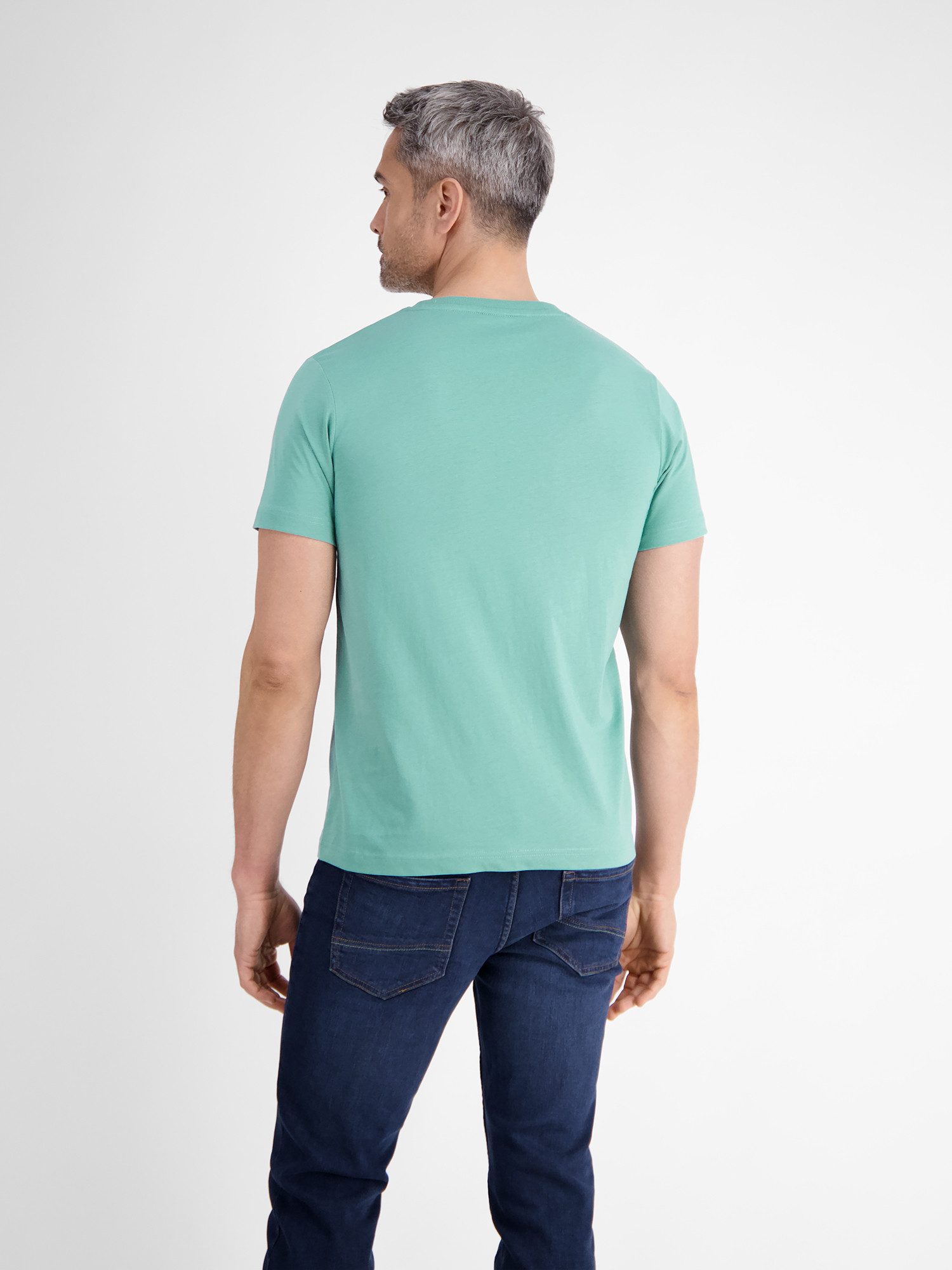 LERROS T-Shirt LERROS Unifarbenes T-Shirt mit Print günstig online kaufen