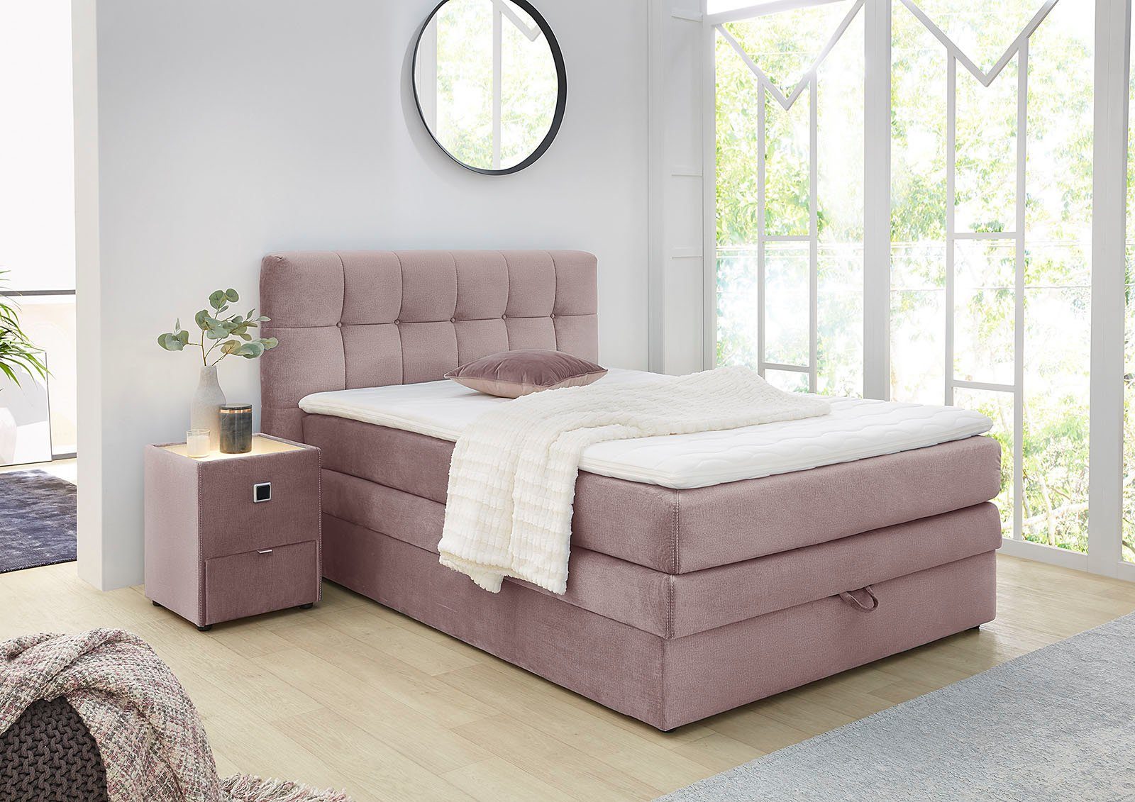 Jockenhöfer Gruppe Boxspringbett Amy, mit Bettkasten günstig online kaufen