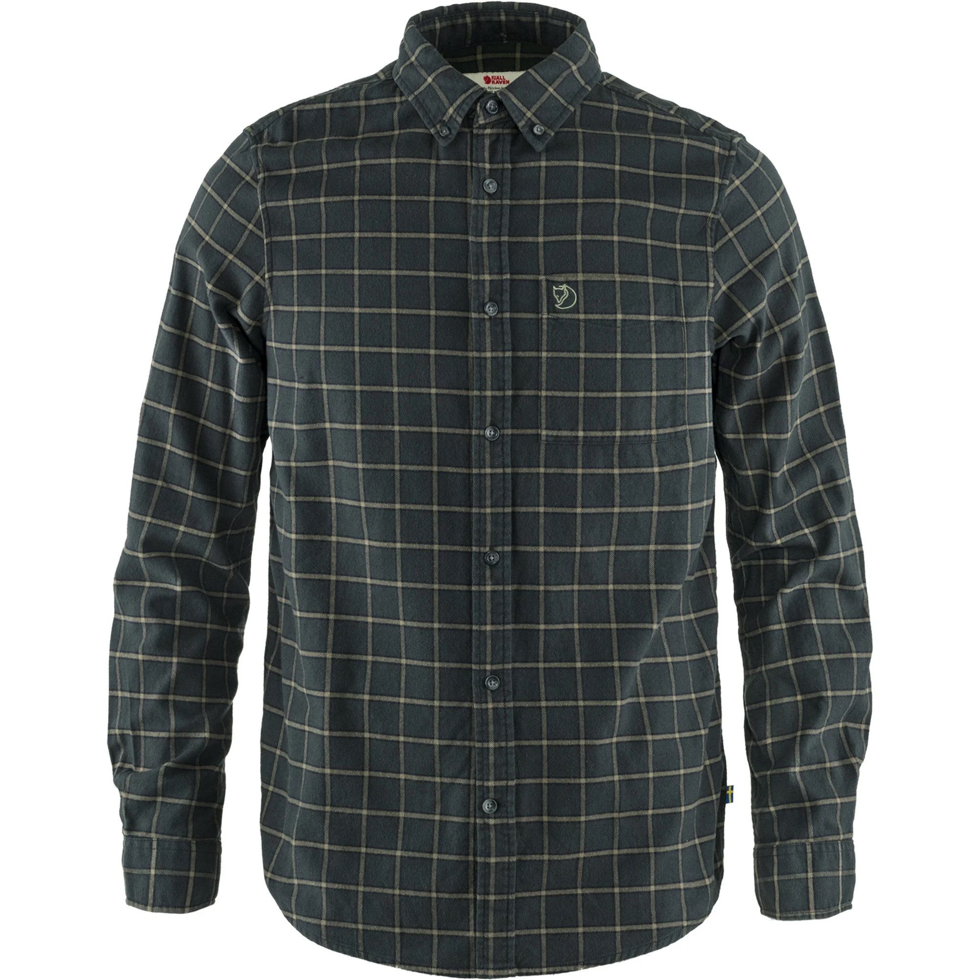 Fjällräven Outdoorhemd FJÄLLRÄVEN Övik Flannel Shirt M Dark Grey