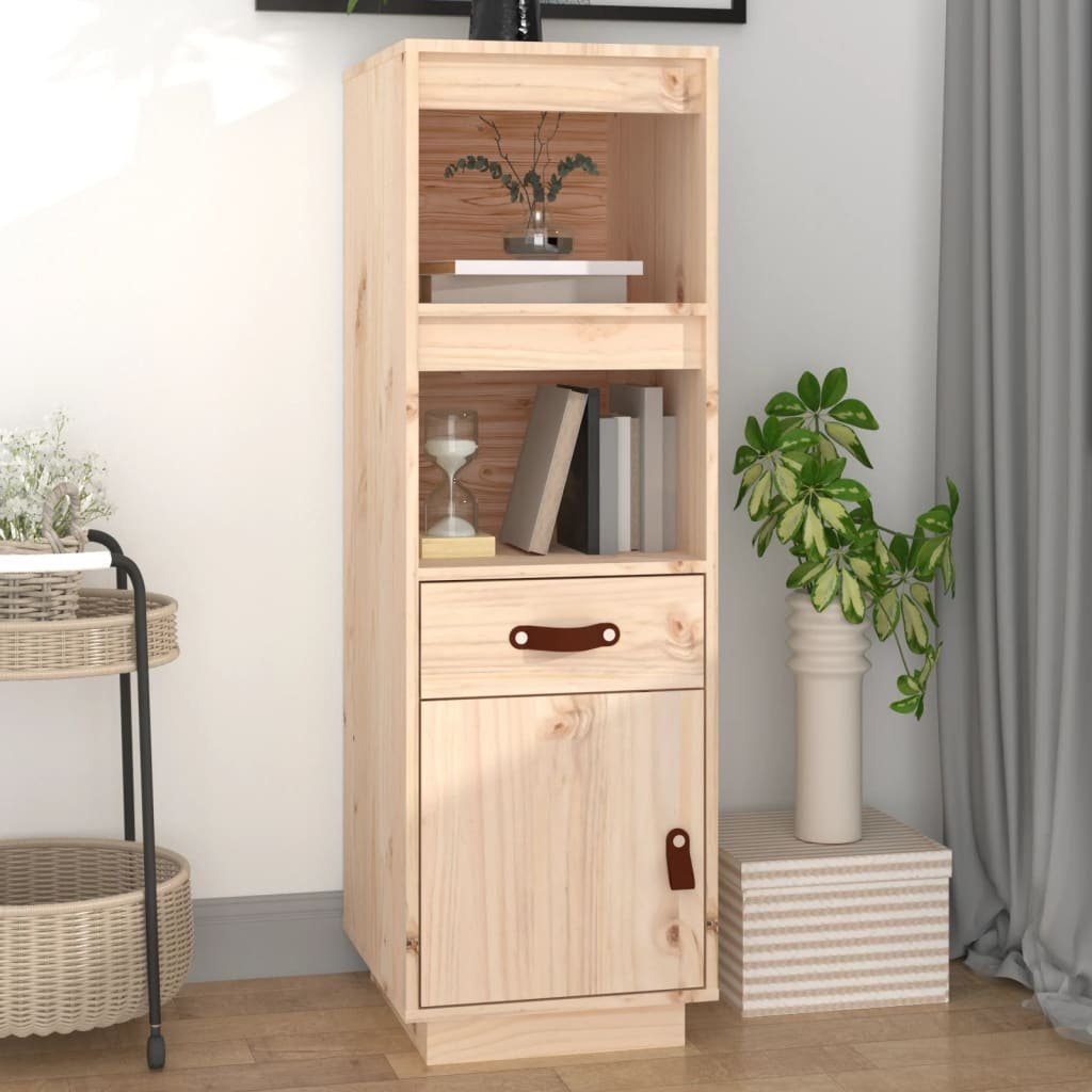 vidaXL Highboard Highboard 34x40x108,5 cm Massivholz Kiefer (1 St)