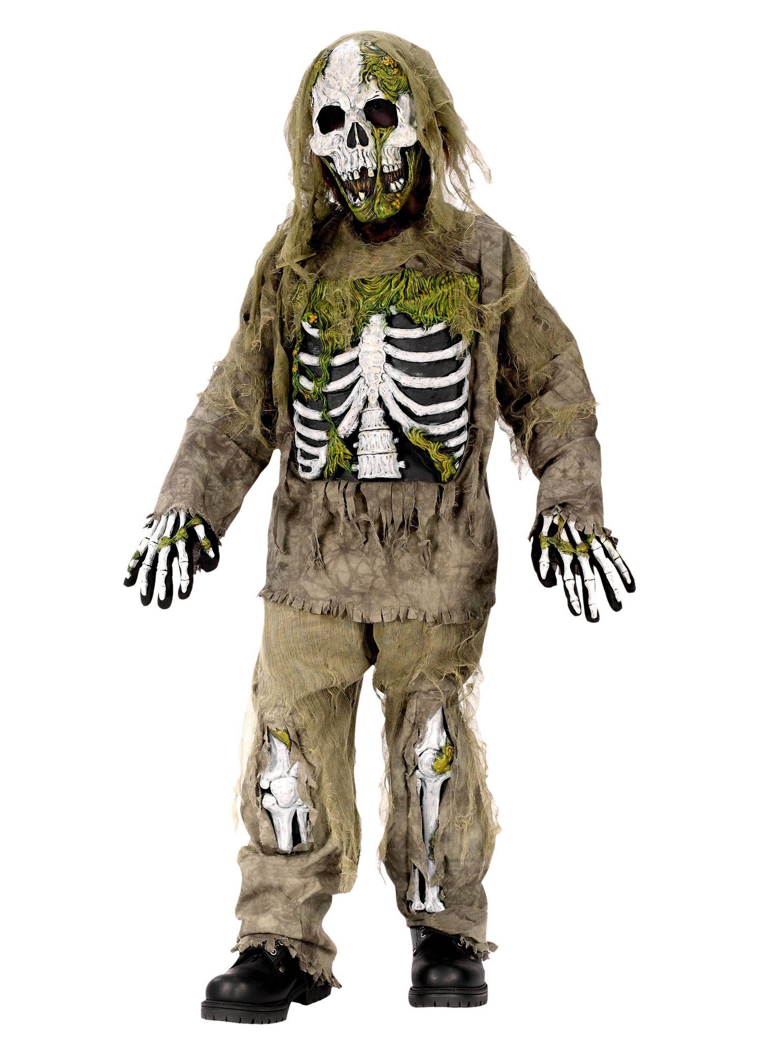 Fun World Zombie-Kostüm Zombie Skelett