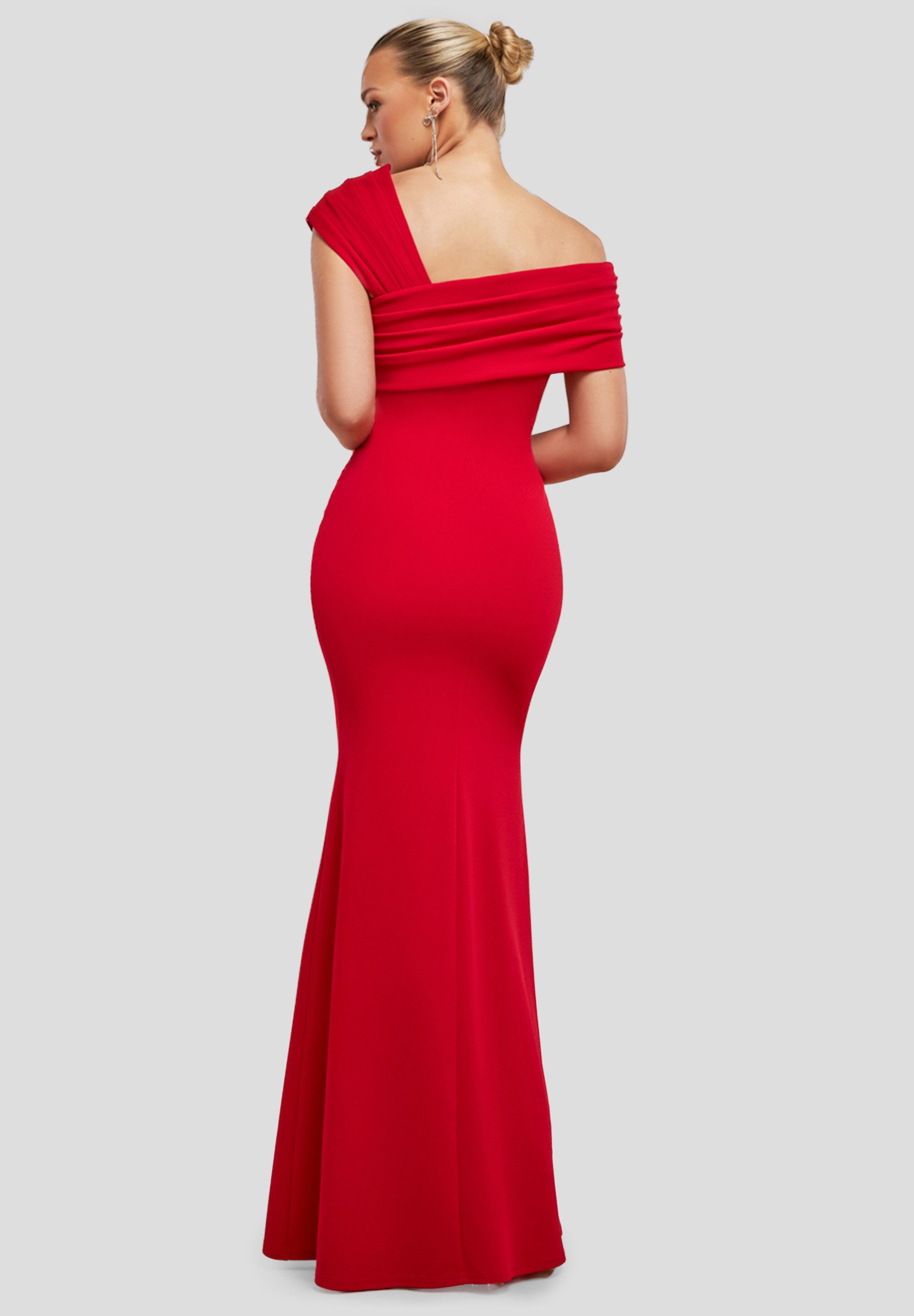 Goddiva Maxikleid One Shoulder Evening Maxi Dress langes Kleid